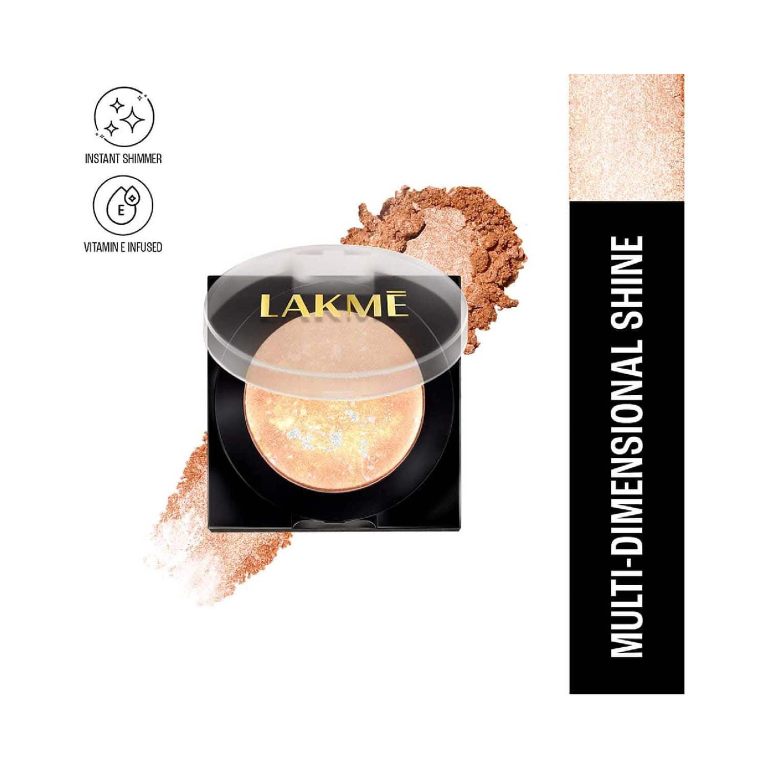 Lakme | Lakme Glitterati Marble Highlighter - 02 Shimmer Rose (7 g)