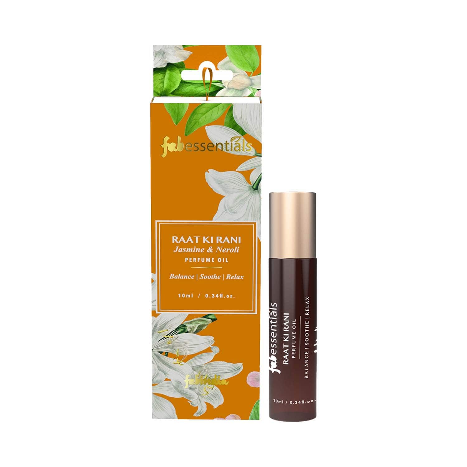 Fabessentials by Fabindia | Fabessentials by Fabindia Raat Ki Rani Jasmine & Neroli Perfume Oil (10 ml)