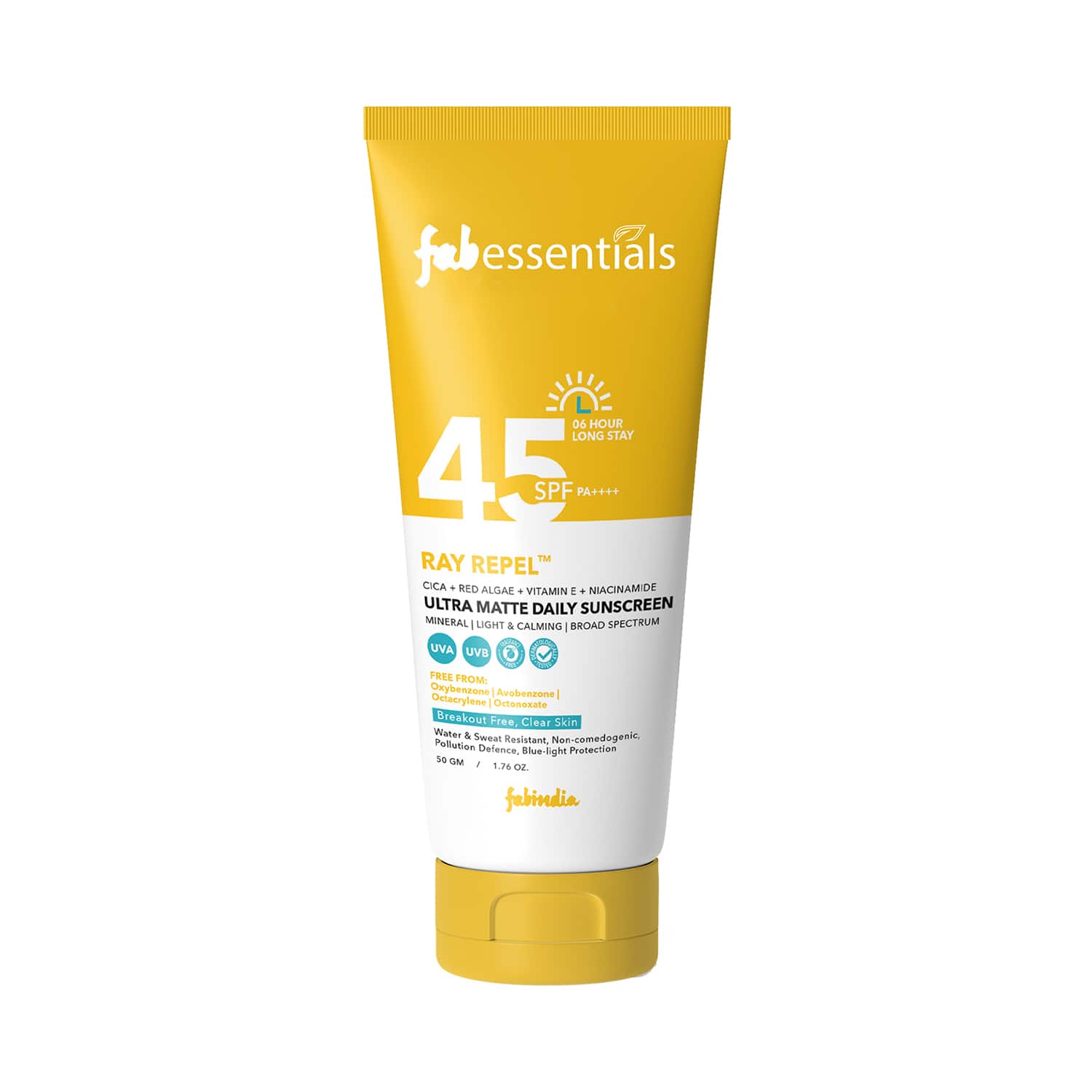 Fabessentials by Fabindia | Fabessentials by Fabindia Ultra Matte Daily Sunscreen SPF 45 PA++++ (50 g)