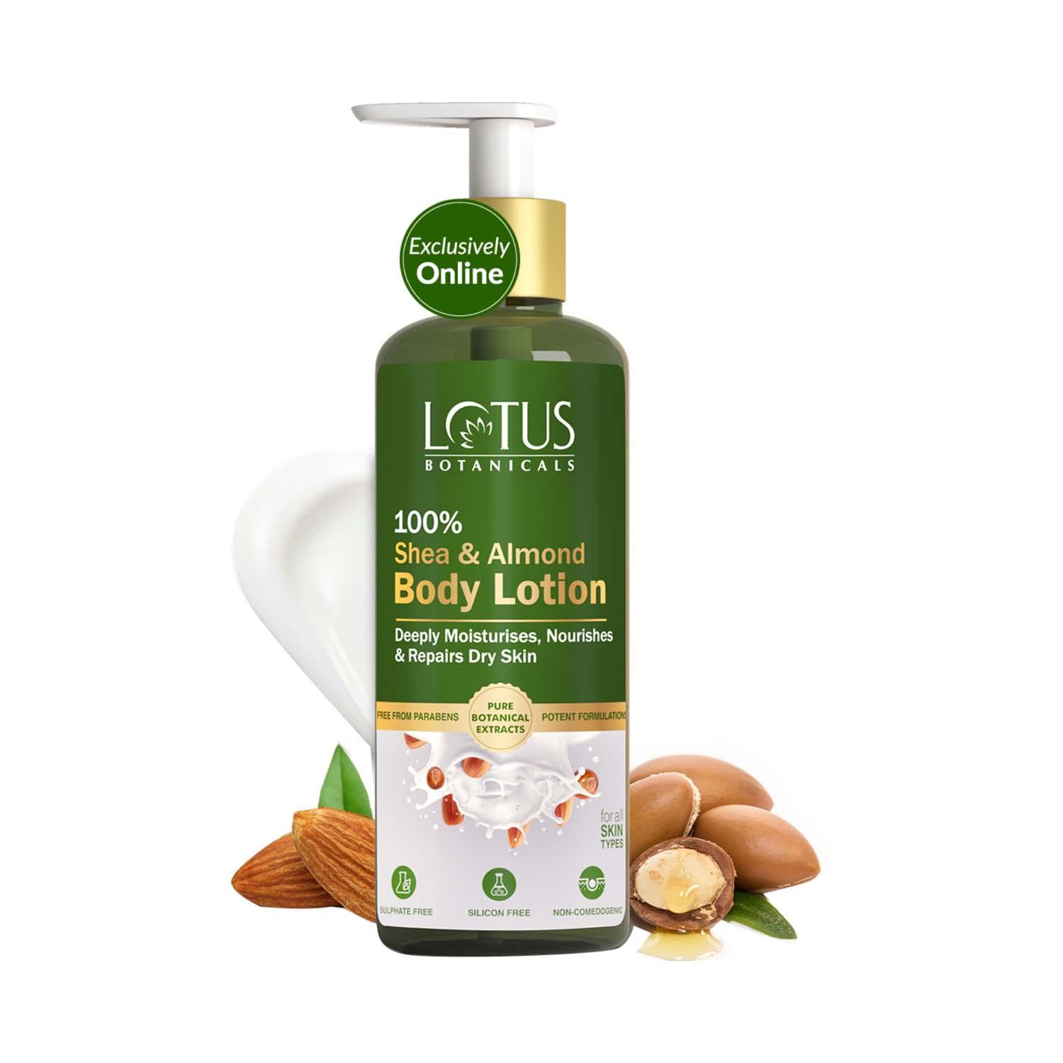 Lotus Botanicals | Lotus Botanicals 100% Shea & Almond Body Lotion for All Skin Types (280 ml)