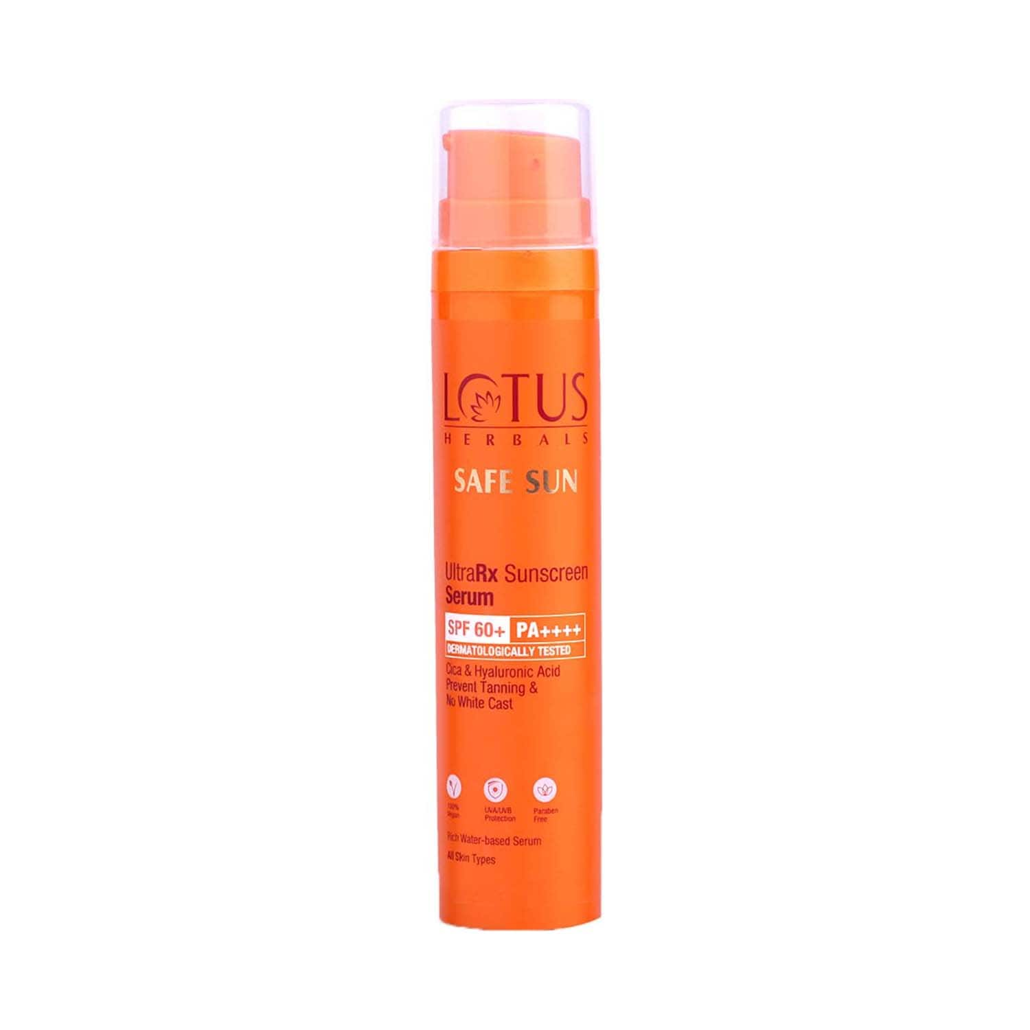 Lotus Herbals | Lotus Herbals UltraRX Sunscreen Serum SPF 60+ PA++++ All Skin Types Dermatologically Tested (50 ml)