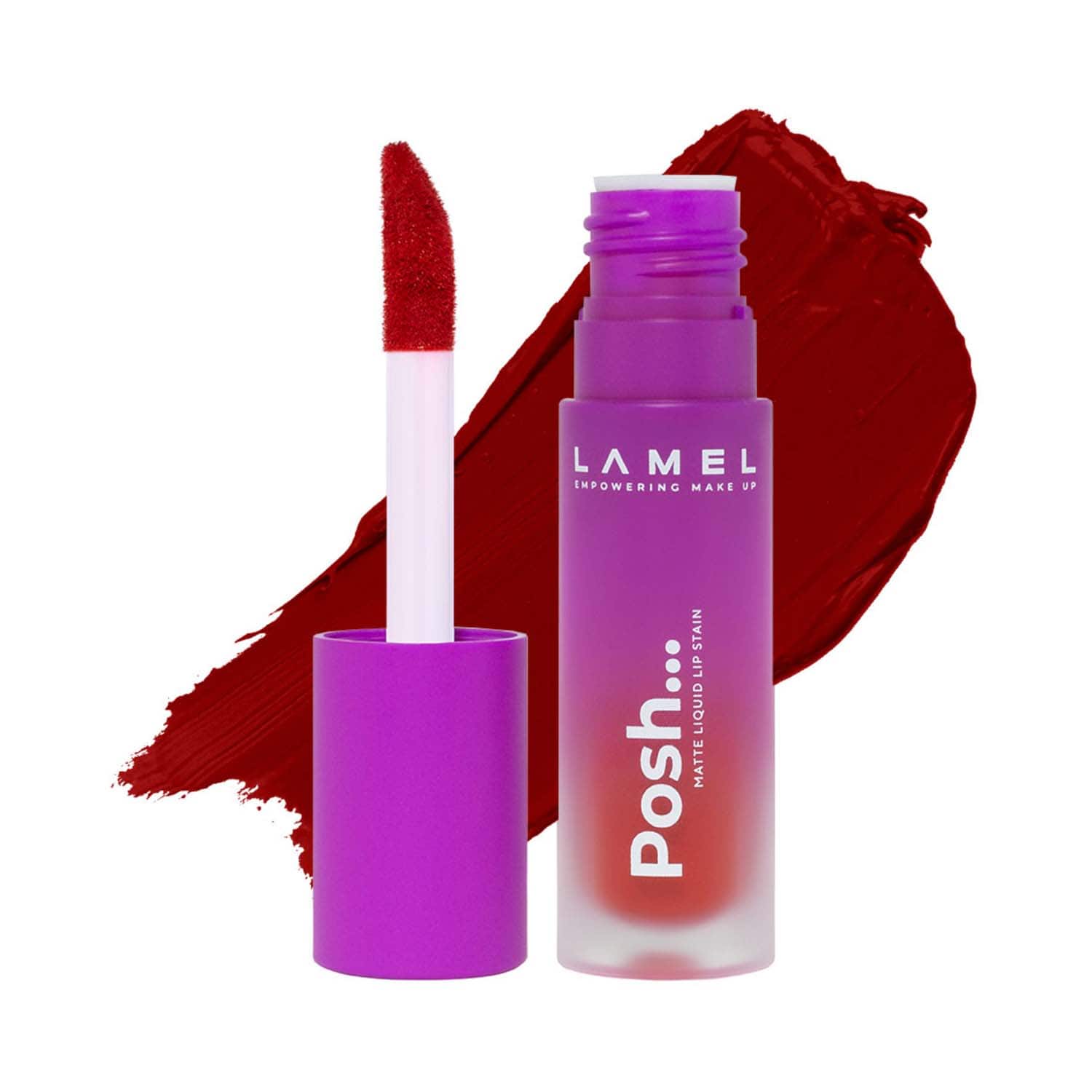 Lamel | Lamel Posh Matte Liquid Lip Stain - 406 Ruby Red (4 g)