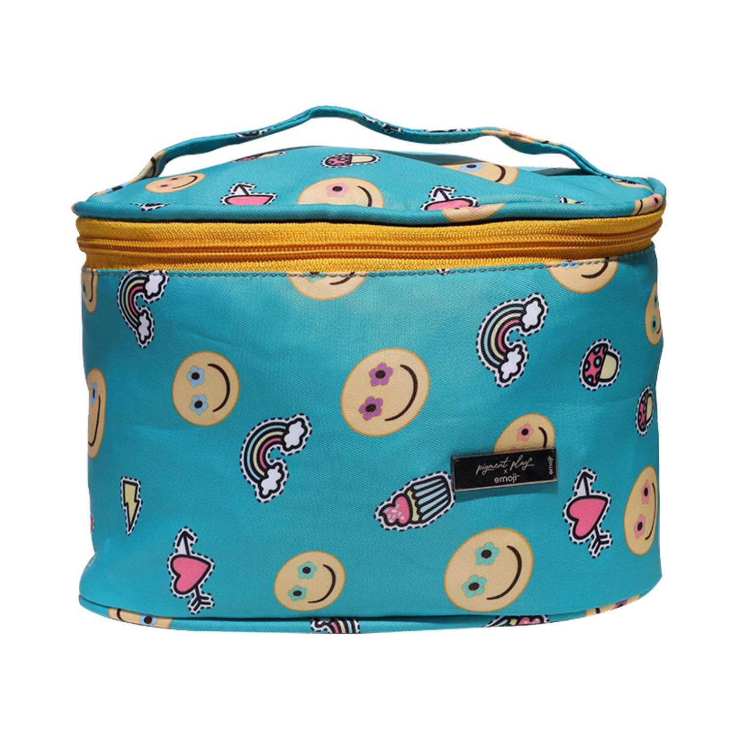 Pigment Play | Pigment Play X Emoji Sunny Days Ahead Cosmetic Bag - Blue (Large)