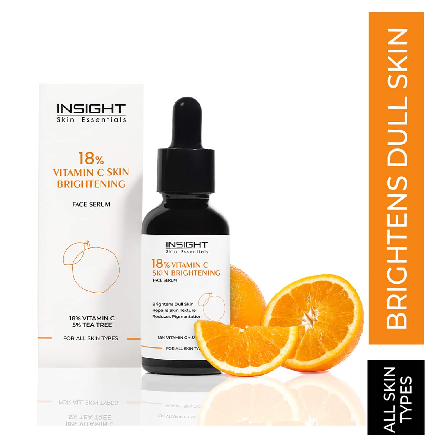 Insight Cosmetics | Insight Cosmetics 18% Vitamin C Skin Brightening Face Serum (30 ml)