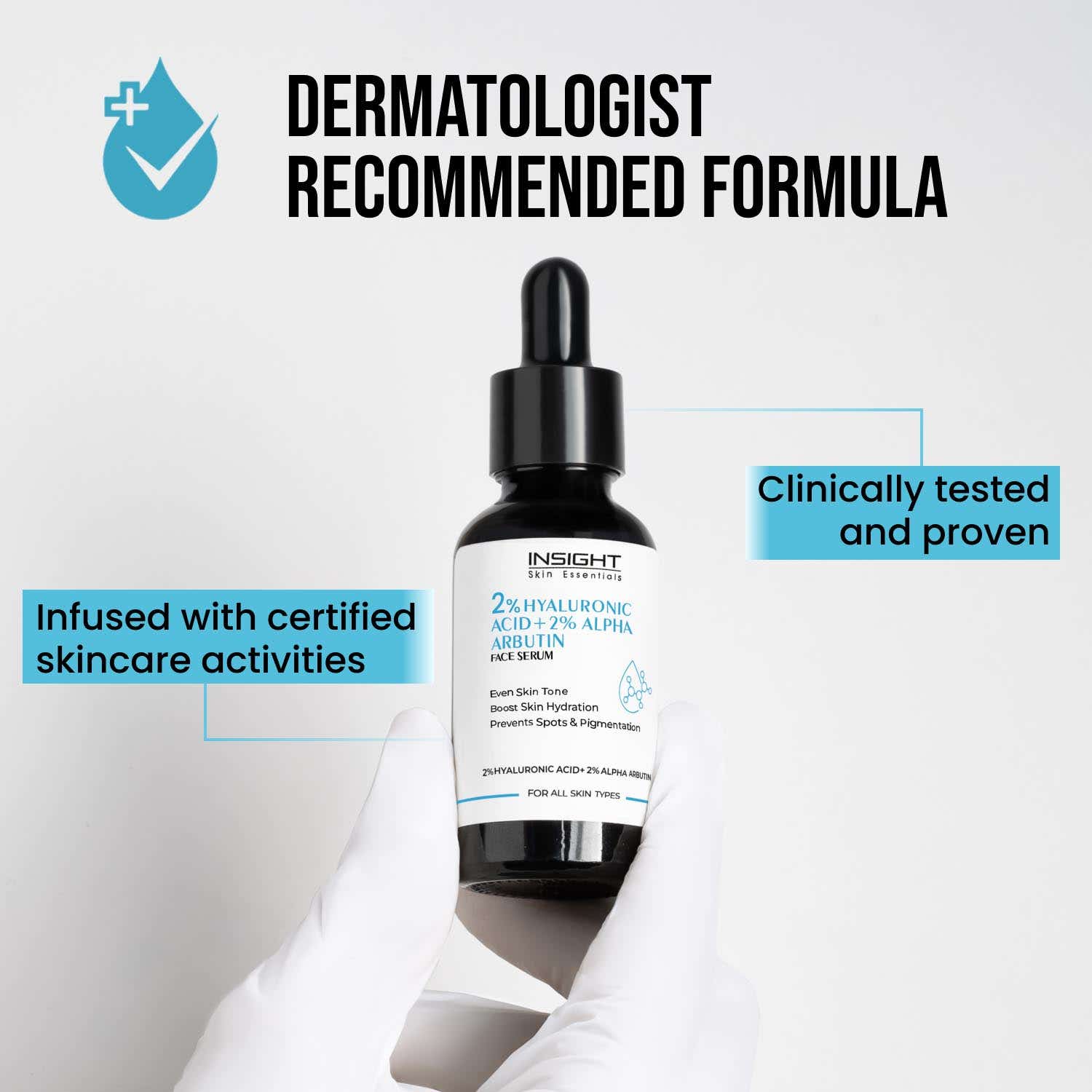 Buy Insight Cosmetics 2% Hyaluronic Acid + 2% Alpha Arbutin