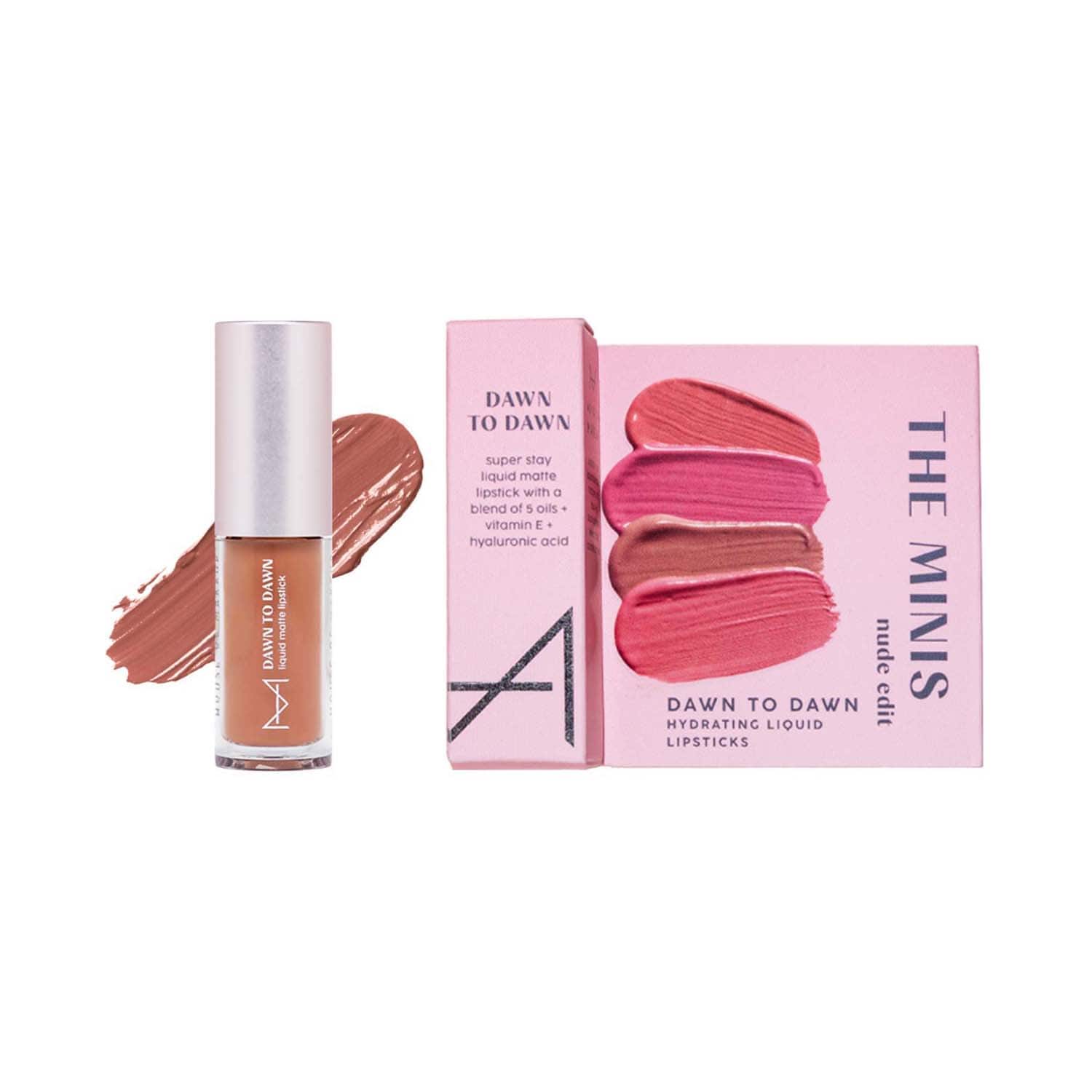 HOUSE OF MAKEUP | HOUSE OF MAKEUP Dawn to Dawn Mni Liquid Matte Lipstick - Caramel Dip (2 ml)