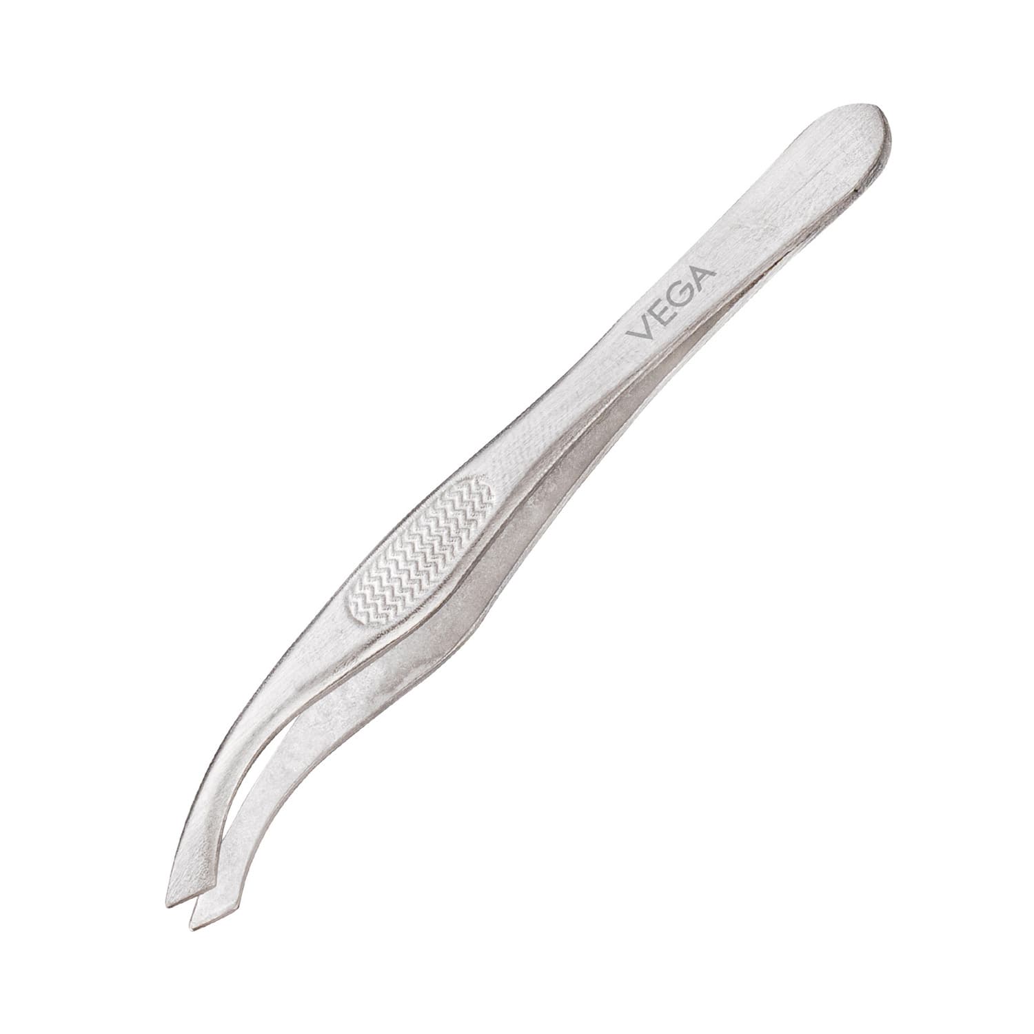 Vega | Vega Slant Tip Tweezer - Silver (TW-03)