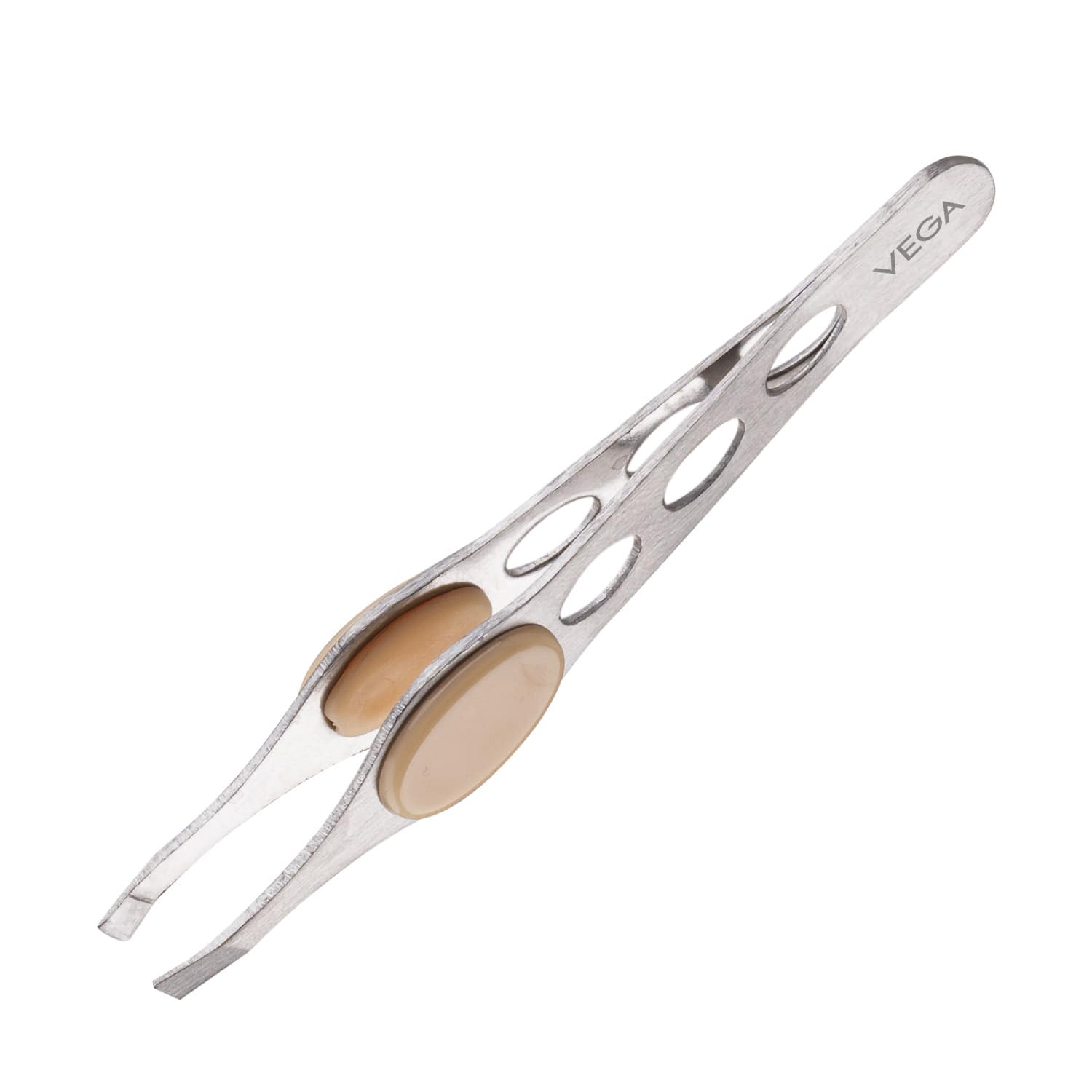 Vega | Vega Square Tip Tweezer with Rubber Grip (TW-04)