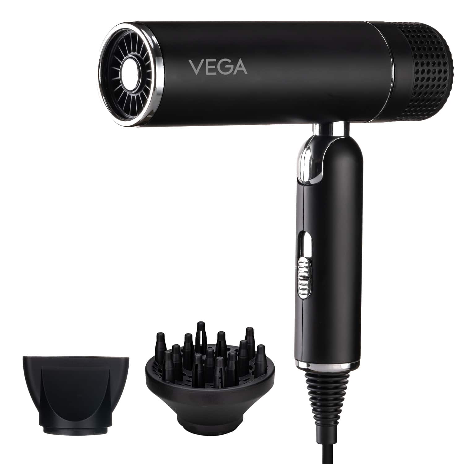 Vega | Vega Style Pro 1400-1600W Foldable Hair Dryer with Concentrator Nozzle & Diffuser (VHDH-34)