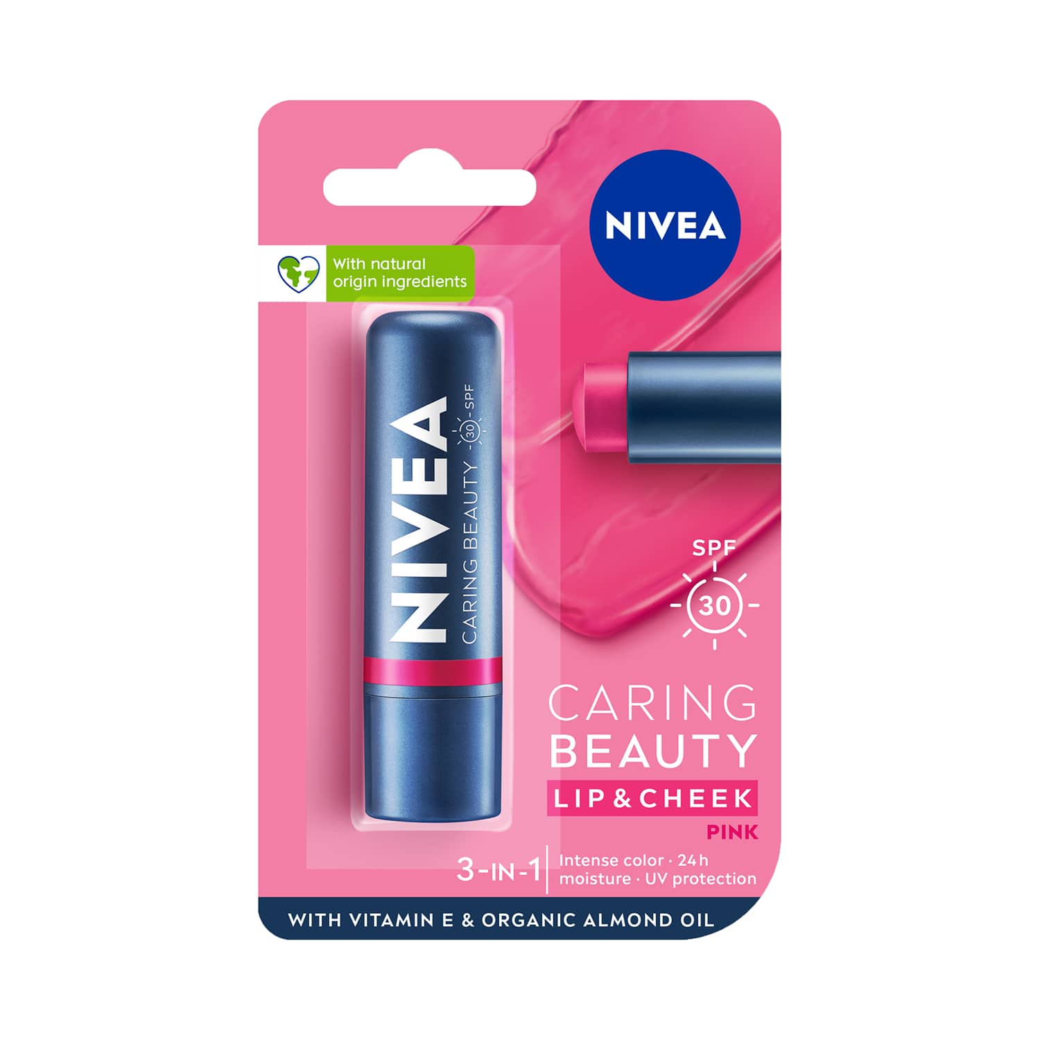 Nivea | Nivea Lip Care Caring Beauty Lip Balm - Pink (4.8 g)