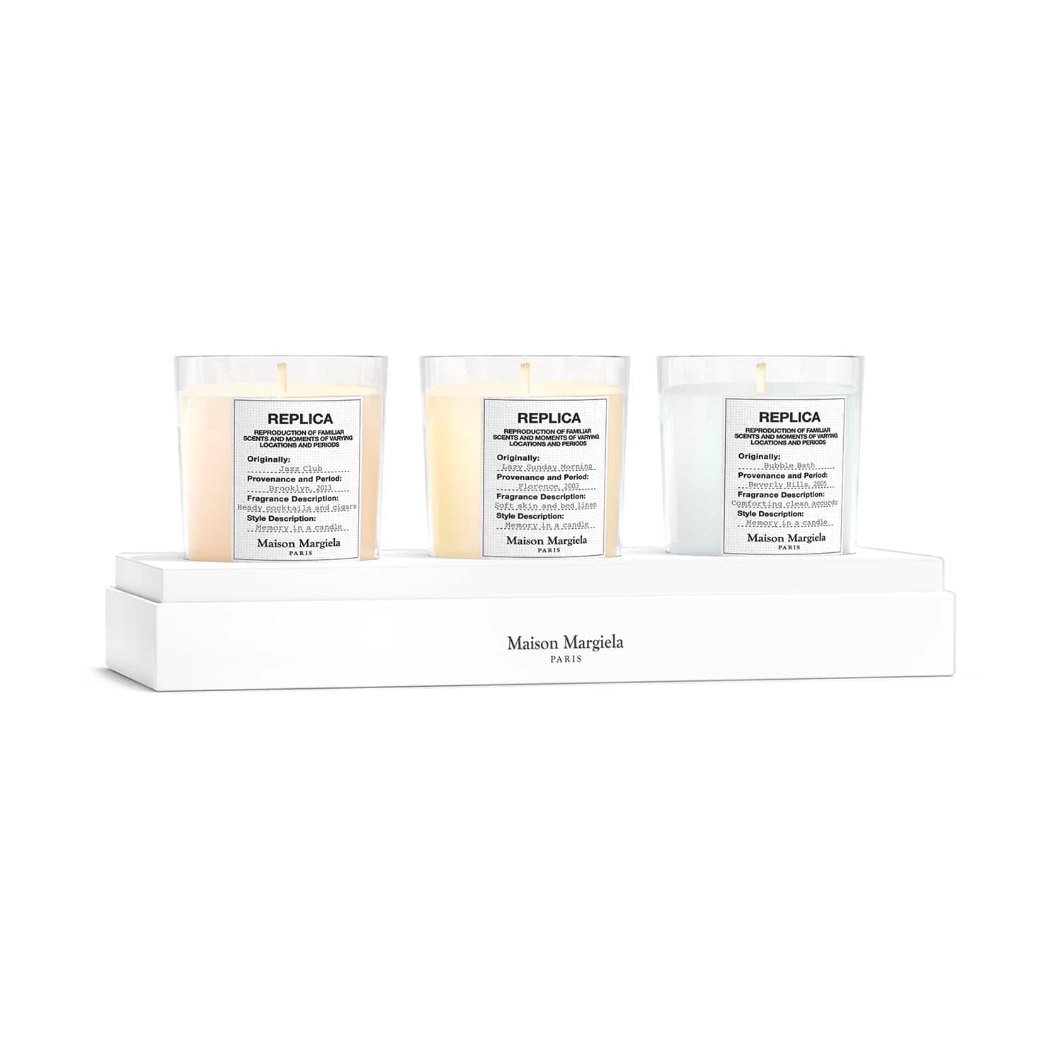 Maison Margiela | Maison Margiela Candle Trio Set - By the Fireplace Lazy Sunday Morning & Bubble Bath (3 X 70 g)