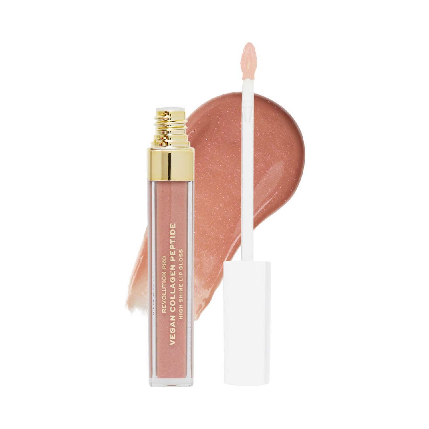 Makeup Revolution | Makeup Revolution Vegan Collagen Peptide High Shine Lip Gloss - Cashmere (4 ml)