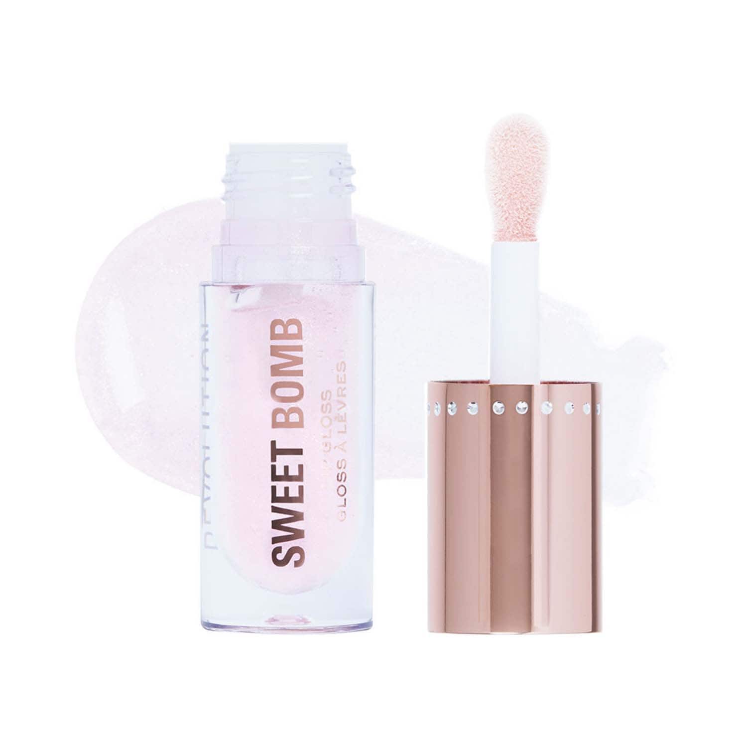 Makeup Revolution | Makeup Revolution Y2K Baby Sweet Bomb Lip Gloss - Candyfloss Pink Glitter (4.5 ml)