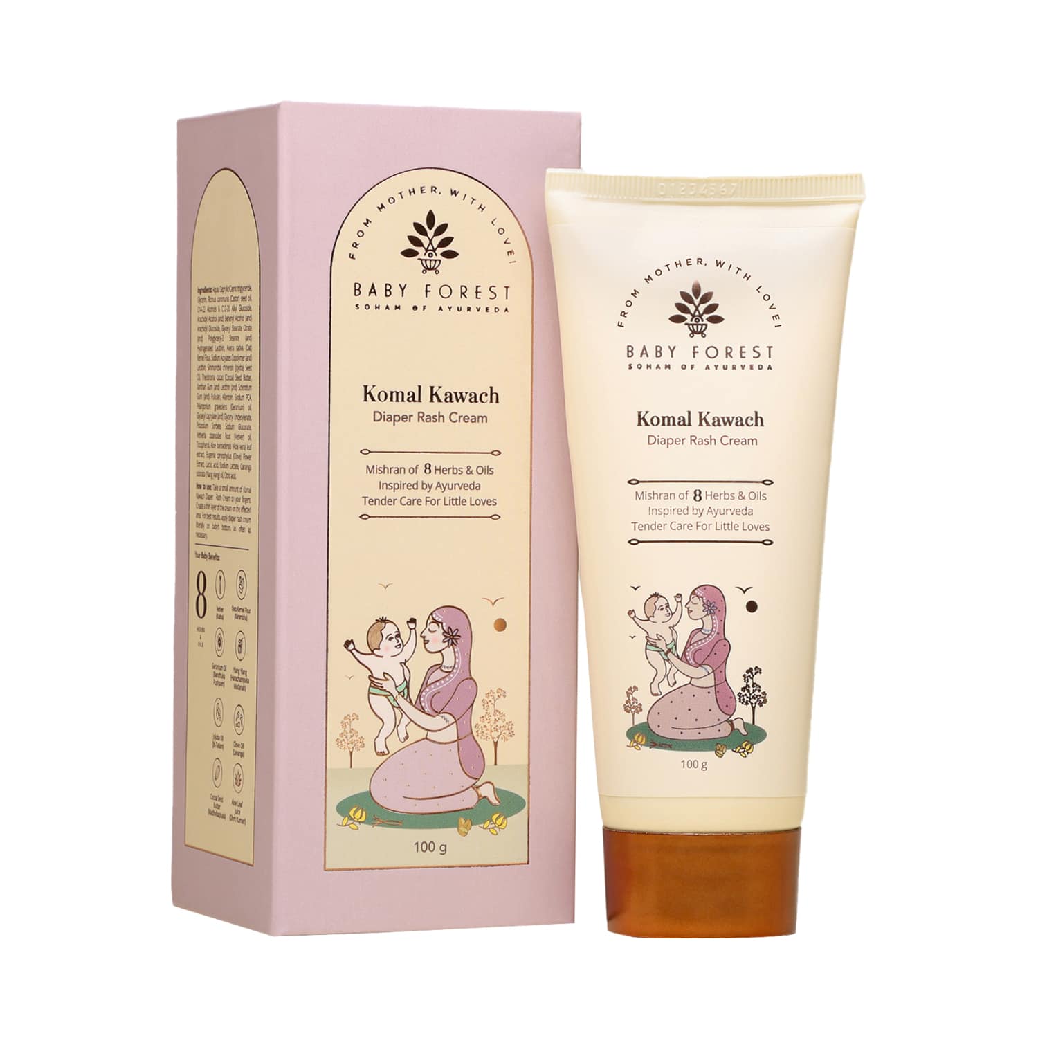 Baby Forest | Baby Forest Komal Kawach Baby Rash Healing Cream (100 g)