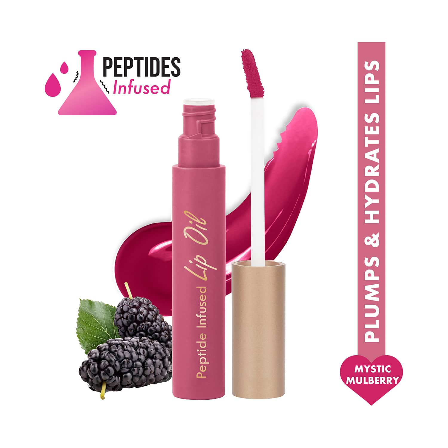 Insight Cosmetics | Insight Cosmetics Peptide Infused Lip Oil - Mystic Mulberry (4.5 g)