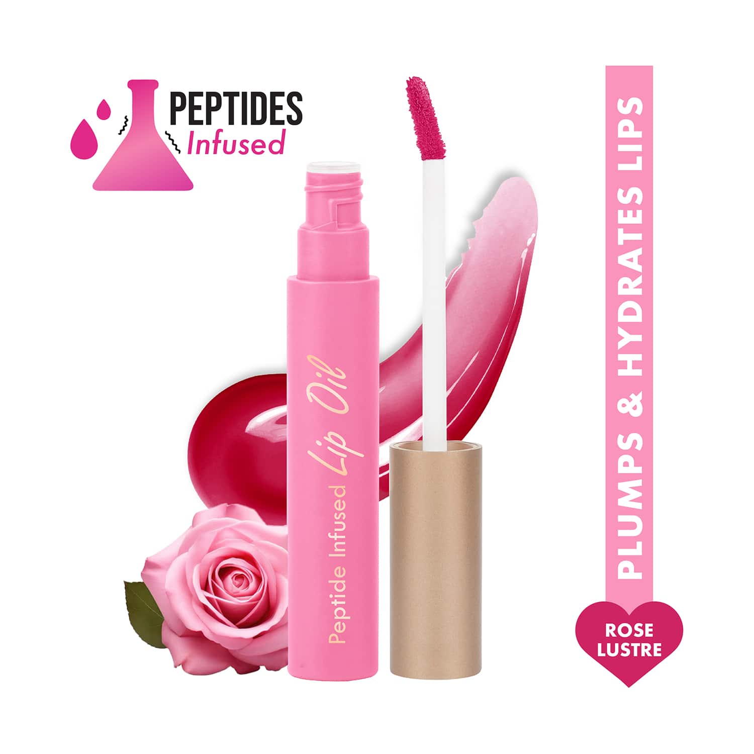 Insight Cosmetics | Insight Cosmetics Peptide Infused Lip Oil - Rose Lustre (4.5 g)