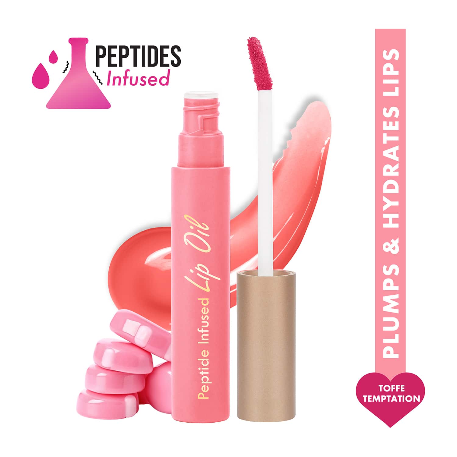 Insight Cosmetics | Insight Cosmetics Peptide Infused Lip Oil - Toffee Temptation (4.5 g)