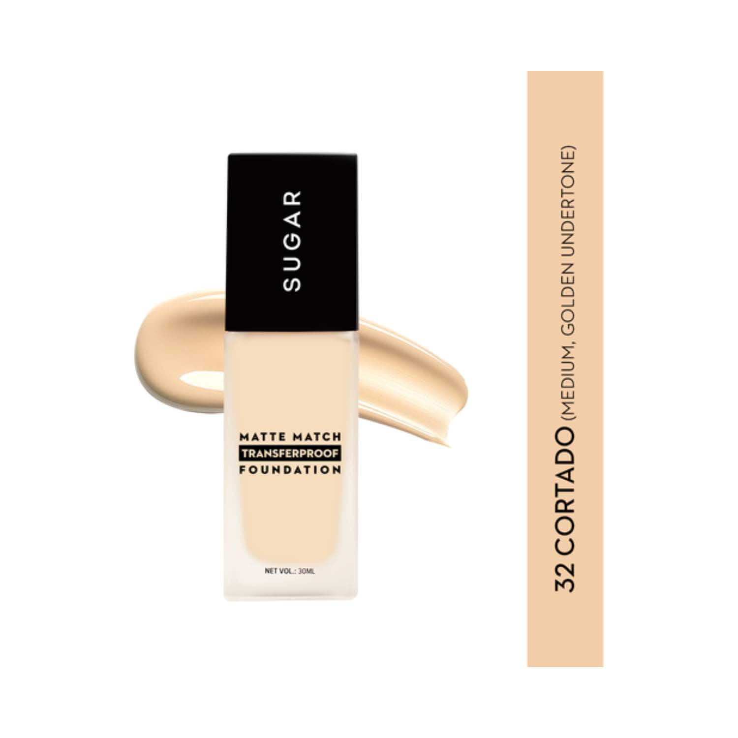 SUGAR Cosmetics | SUGAR Cosmetics Matte Match Transferproof Foundation (699) - 32 Cortado (30 ml)