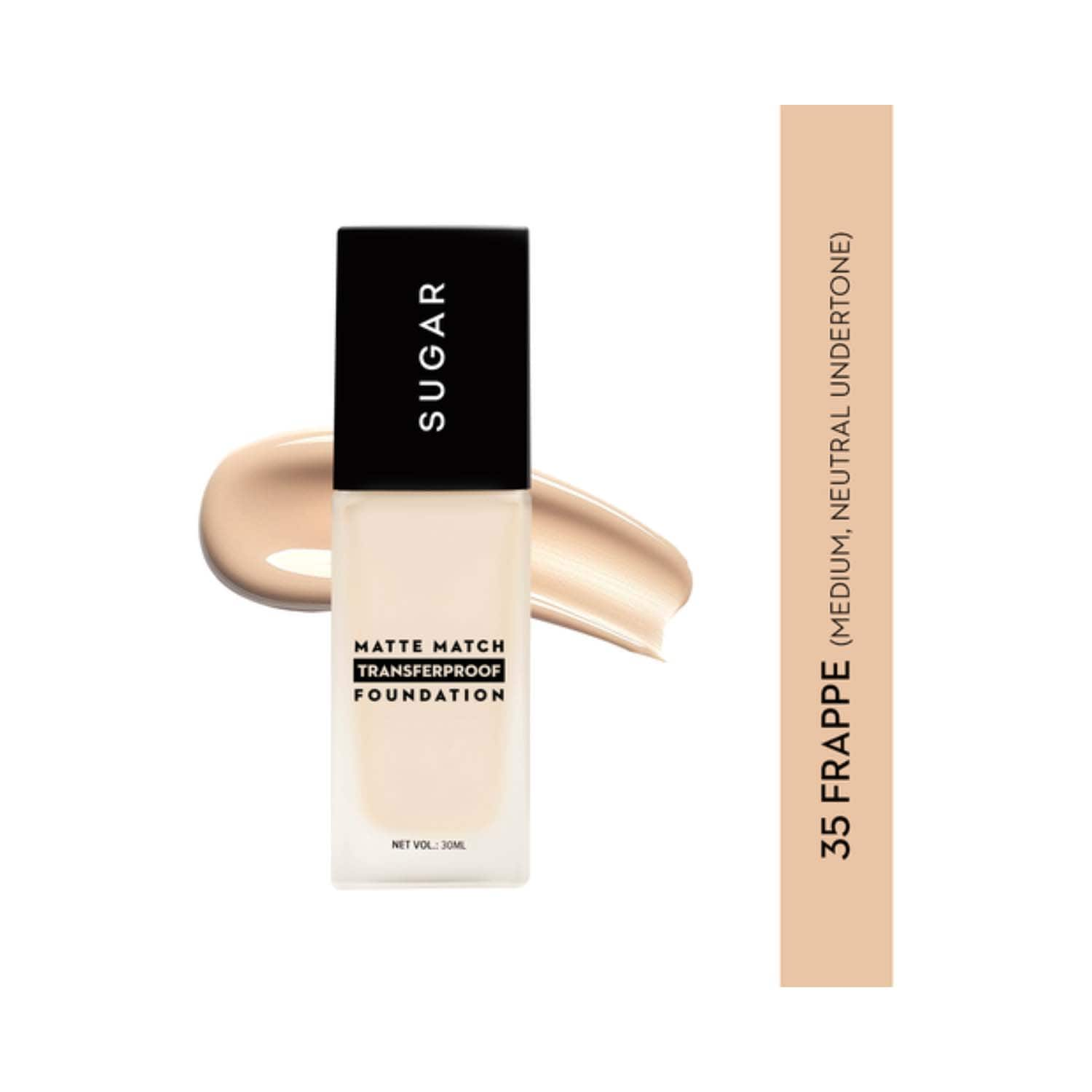 SUGAR Cosmetics | SUGAR Cosmetics Matte Match Transferproof Foundation (699) - 35 Frappe (30 ml)