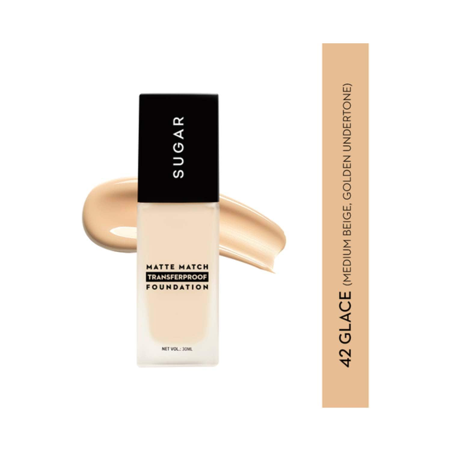 SUGAR Cosmetics | SUGAR Cosmetics Matte Match Transferproof Foundation (699) - 42 Glace (30 ml)