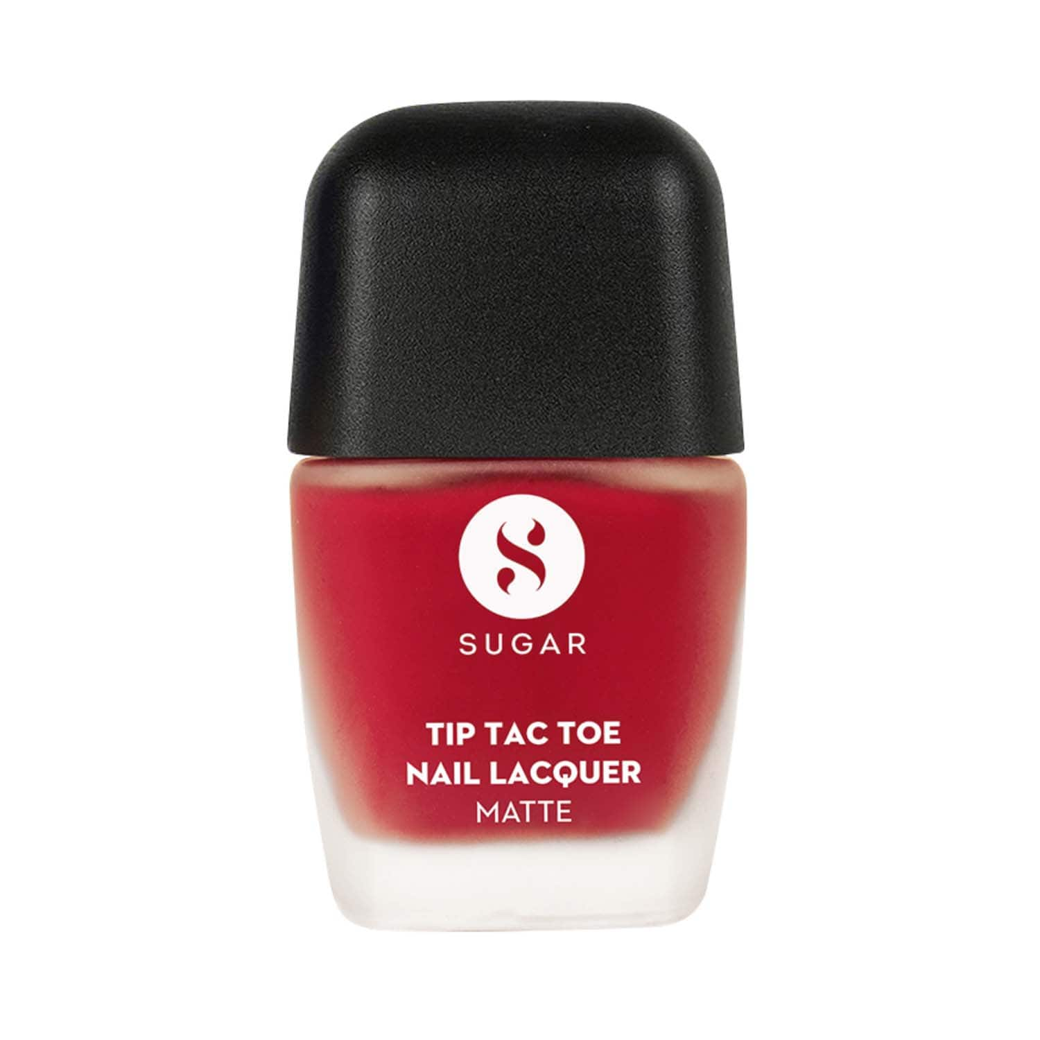 SUGAR Cosmetics | SUGAR Cosmetics Tip Tac Toe Nail Lacquer Matte 37 - Red Of Roses (10 ml)