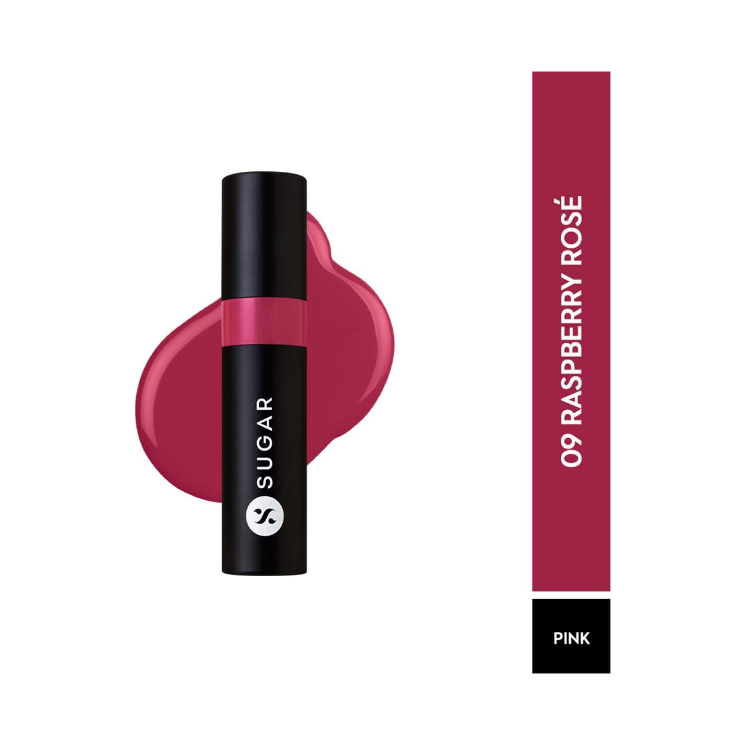 SUGAR Cosmetics | SUGAR Cosmetics Partner In Shine Transferproof Lip Gloss - 09 Raspberry Rosé (3 ml)