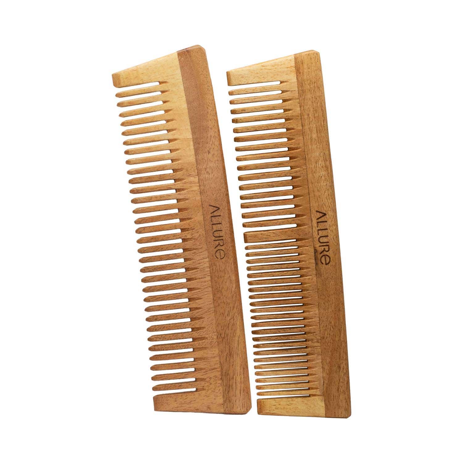 Allure | Allure Wooden Neem Comb (CD-01+CR-01) (2 pcs)