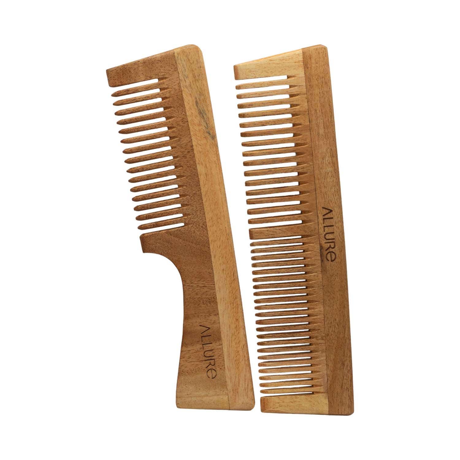Allure | Allure Wooden Neem Comb (CD-02+CR-01) (2 pcs)