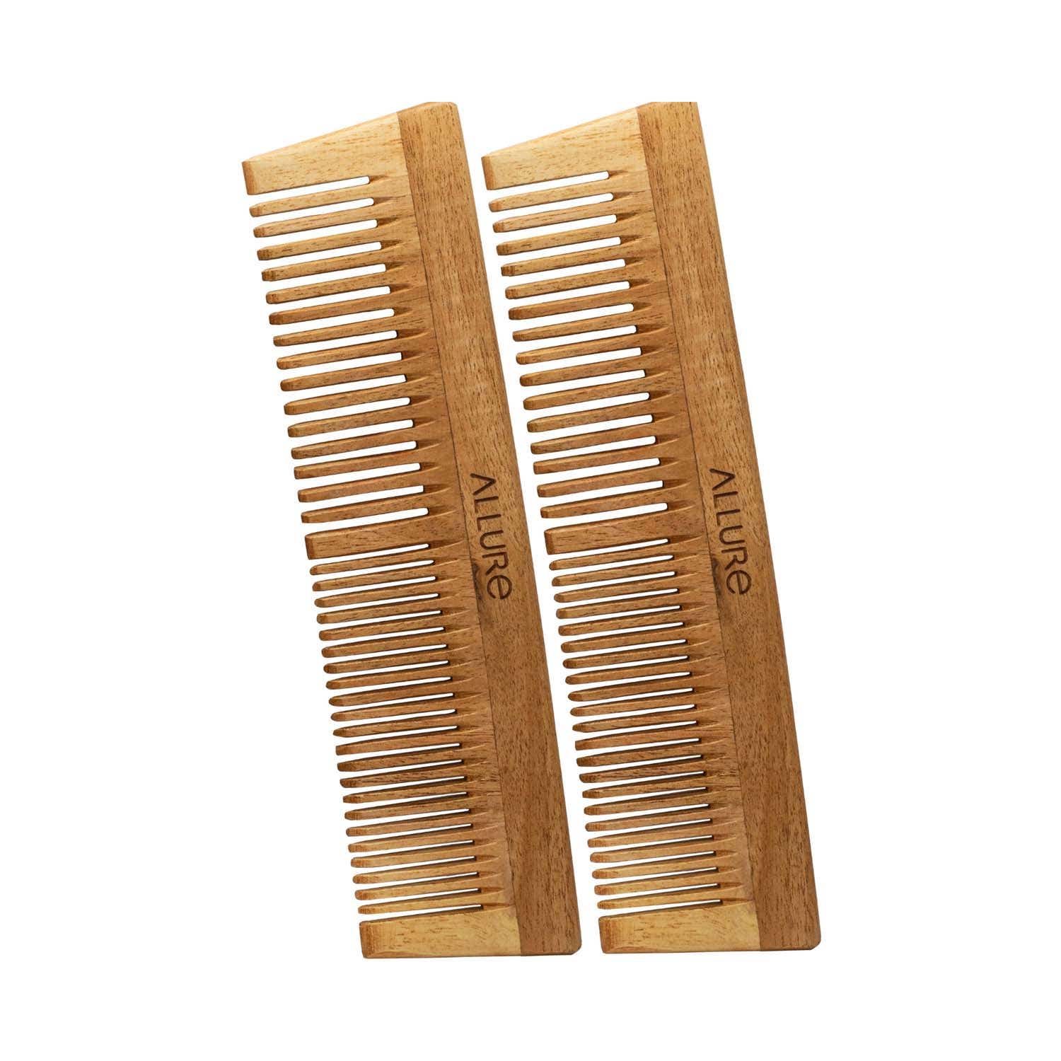 Allure | Allure Wooden Neem Comb (CR-01) (2 pcs)