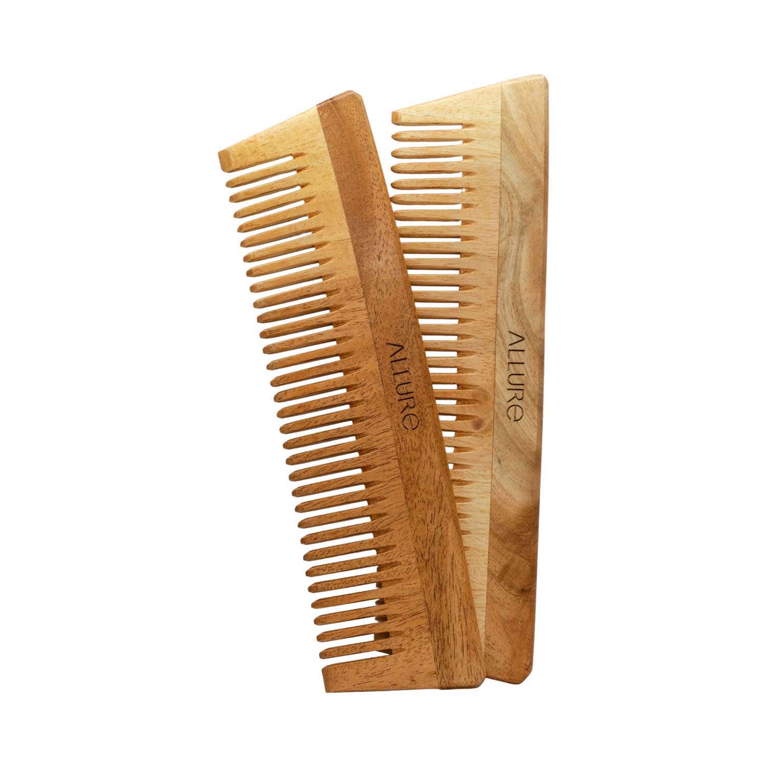 Allure | Allure Wooden Neem Comb (CD-01) (2 pcs)