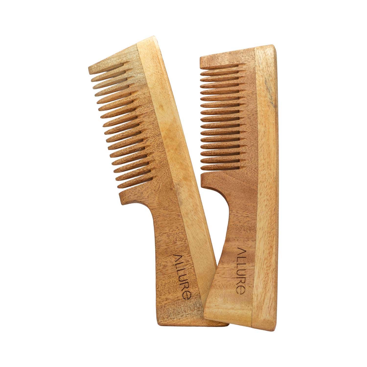 Allure | Allure Wooden Neem Comb (CD-02) (2 pcs)