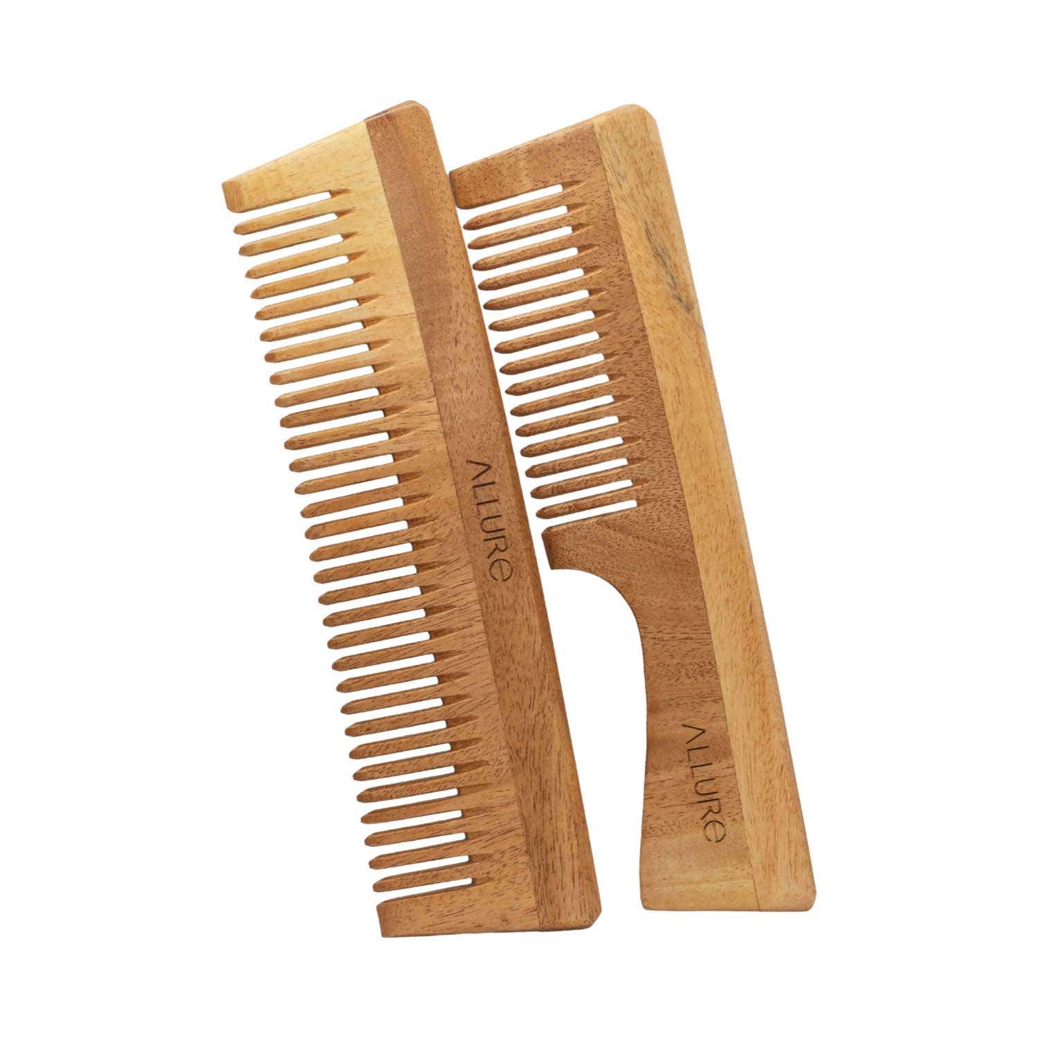 Allure | Allure Wooden Neem Comb (CD-01+CD-02) (2 pcs)