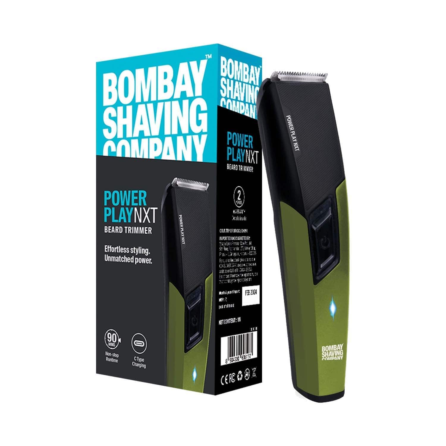 Bombay Shaving Company | Bombay Shaving Company Power Play Next Trimmer Self Sharpening Blades Trimmer for Men