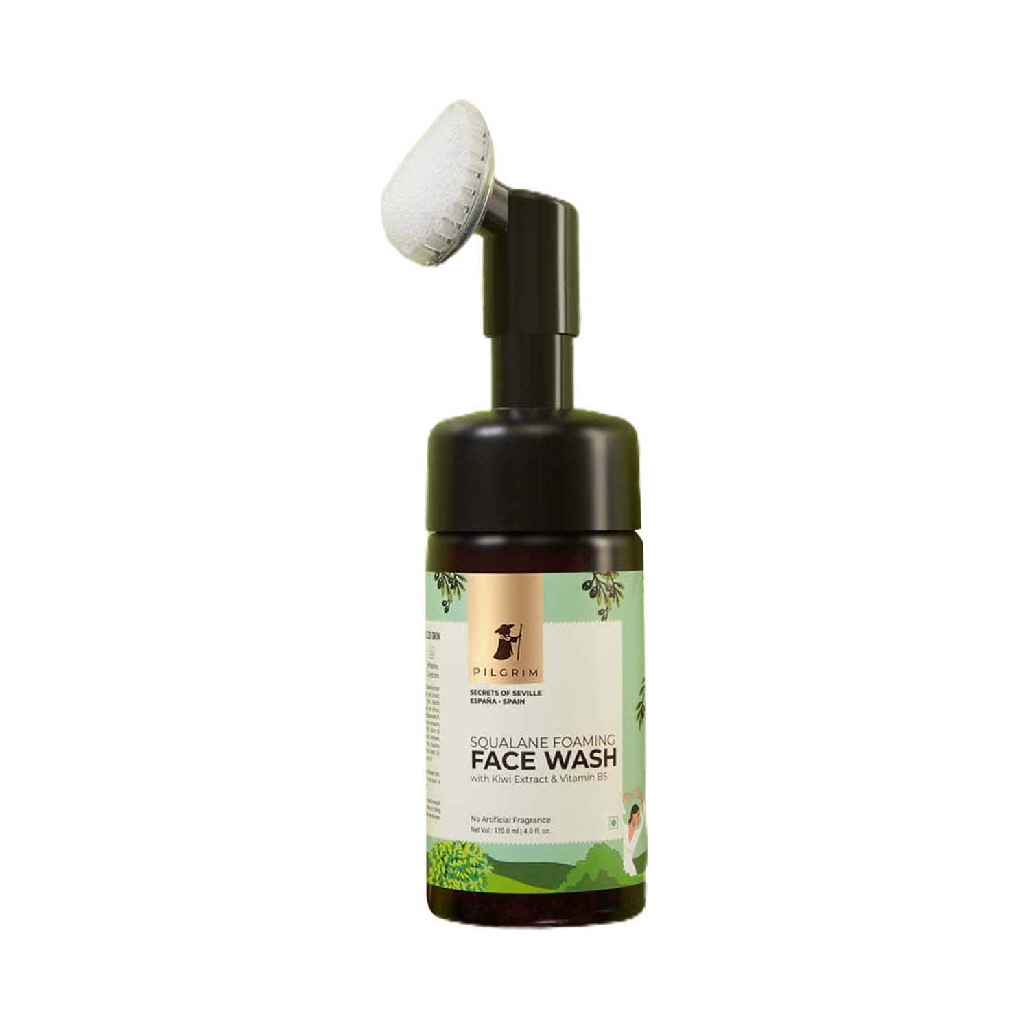 Pilgrim | Pilgrim Squalane Foaming Face Wash with Kiwi Extract & Vitamin B5 (120 ml)