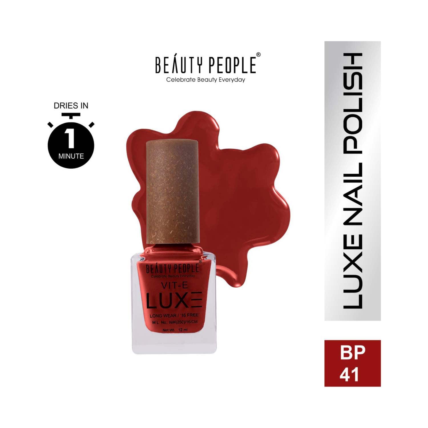 Beauty People | Beauty People Luxe Premium With Vit E - 41 Coral Coat (12 ml)