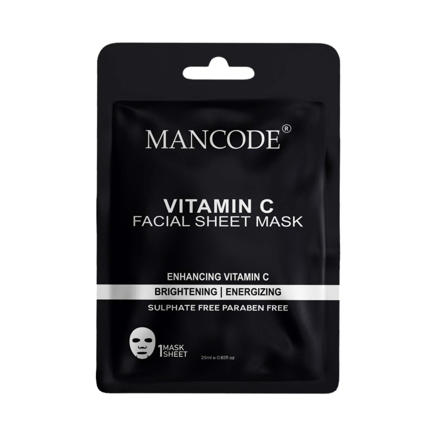 Mancode | Mancode Vitamin C Facial Sheet Mask For All Skin Types (25 ml)