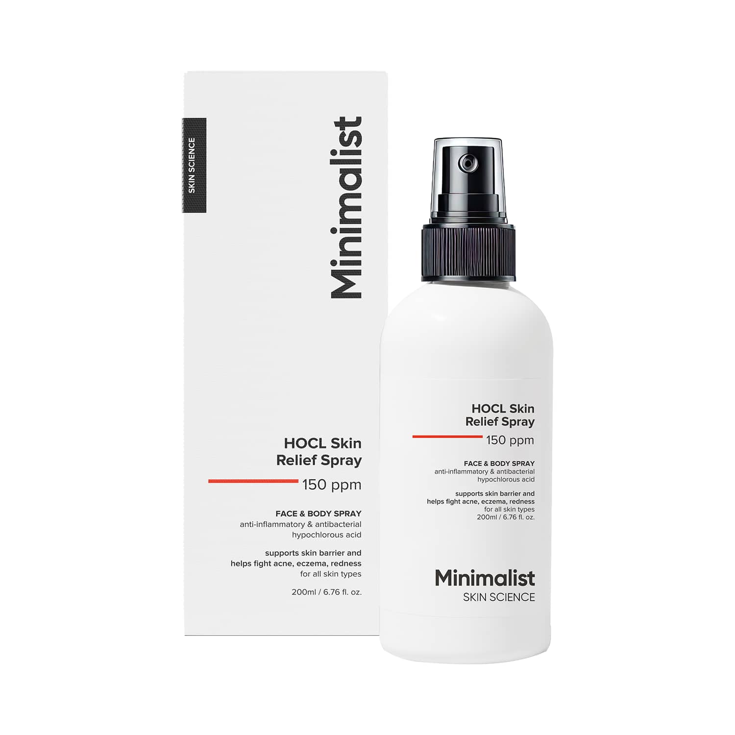 Minimalist | Minimalist HOCl Skin Relief Spray 150ppm (200 ml)
