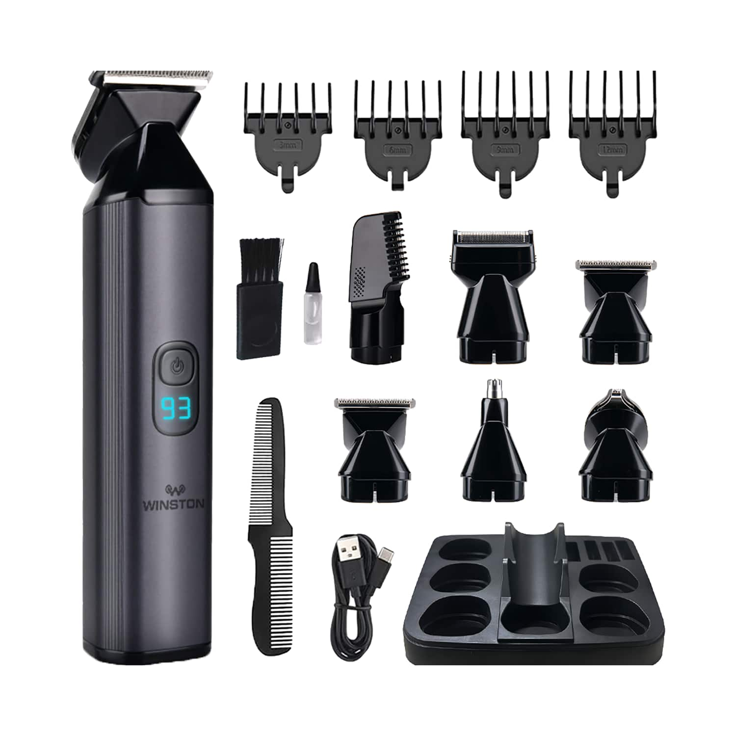 WINSTON | WINSTON All-in-One Full Body 6 in 1 Multi Grooming Trimming Kit for Men - Groom 360