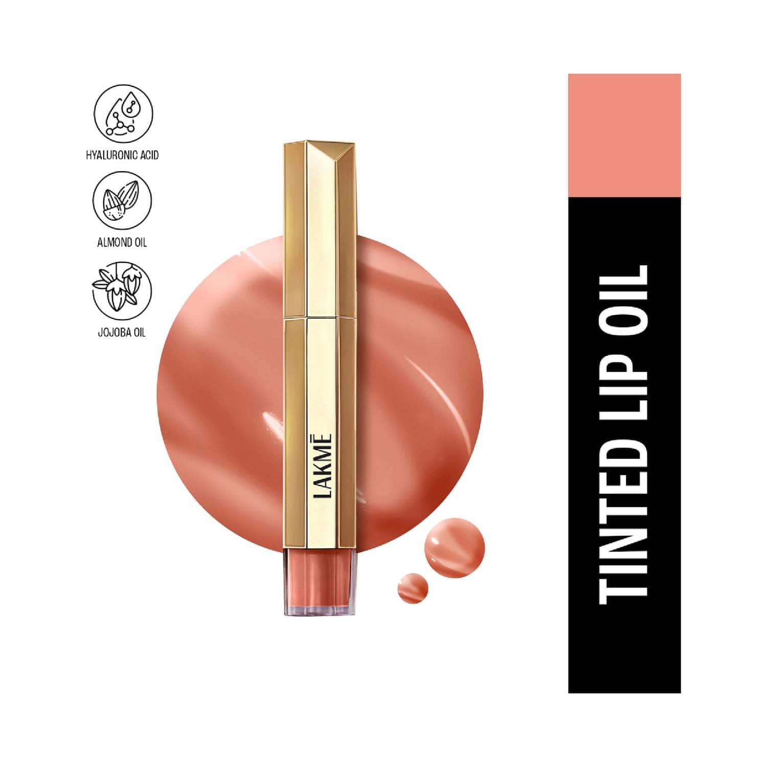 Lakme | Lakme 9to5 Overtime Shine Tinted Lip Oil - Everyday Nude (5.3 ml)