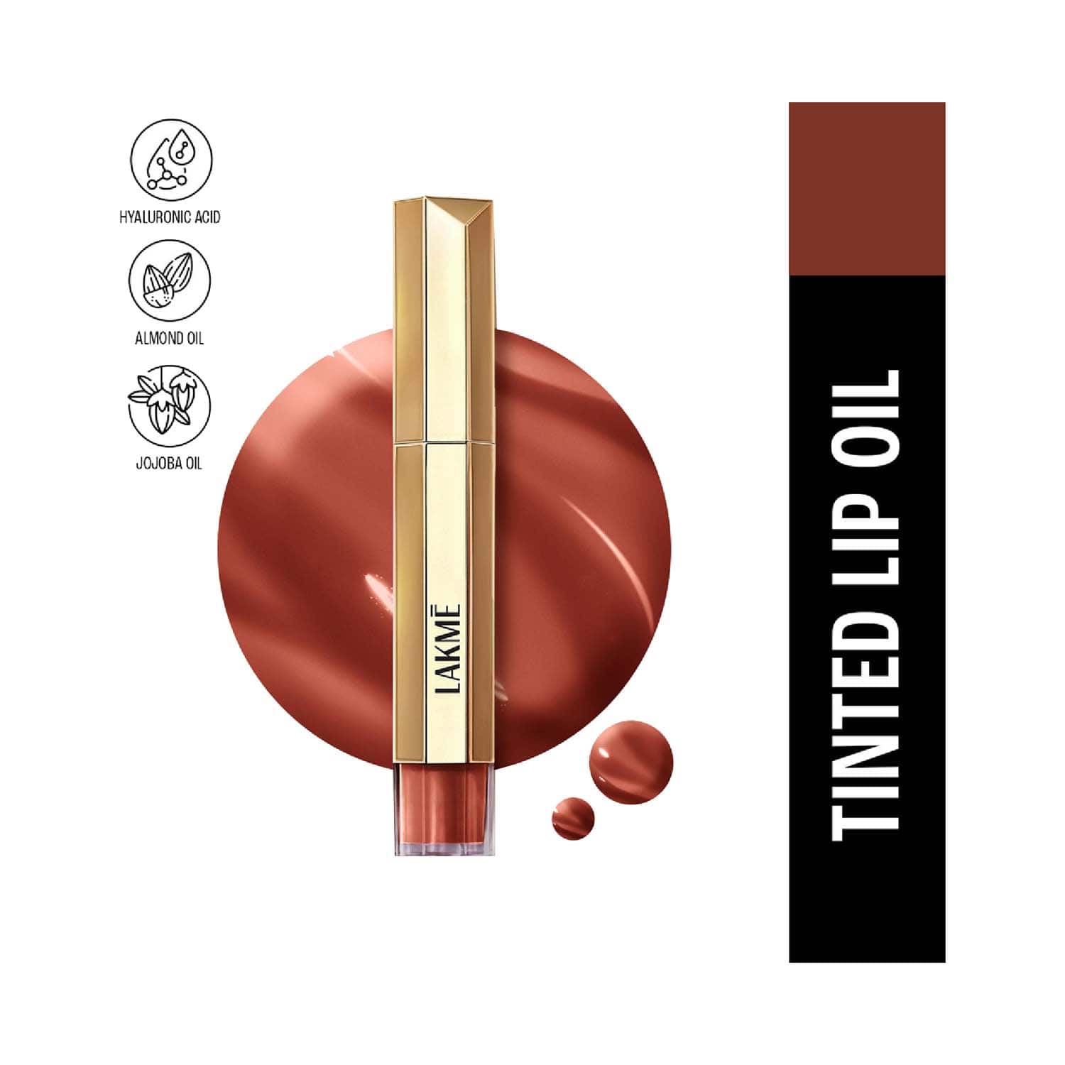 Lakme | Lakme 9to5 Overtime Shine Tinted Lip Oil - Cocoa Truffle (5.3 ml)