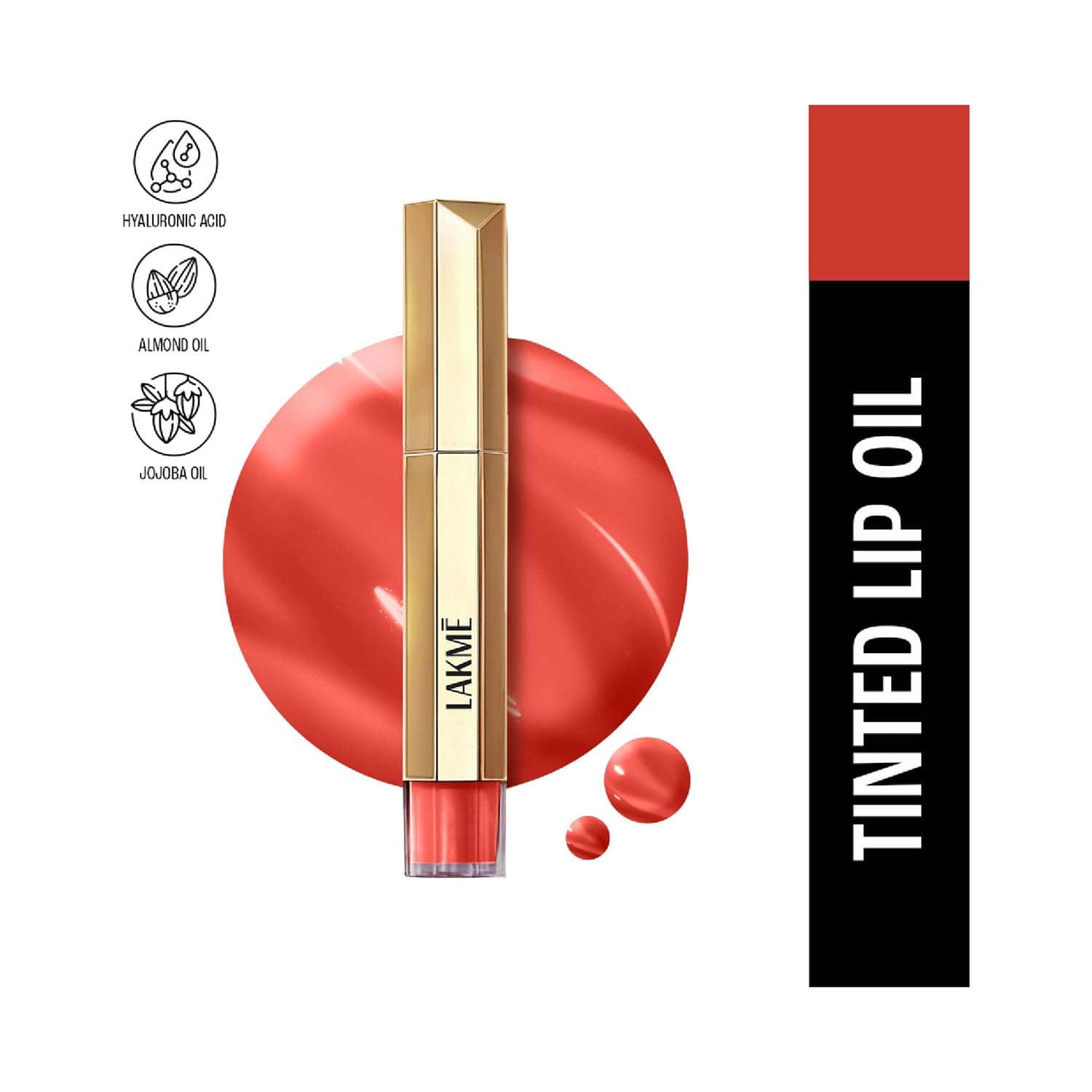 Lakme | Lakme 9to5 Overtime Shine Tinted Lip Oil - Brick Rouge (5.3 ml)
