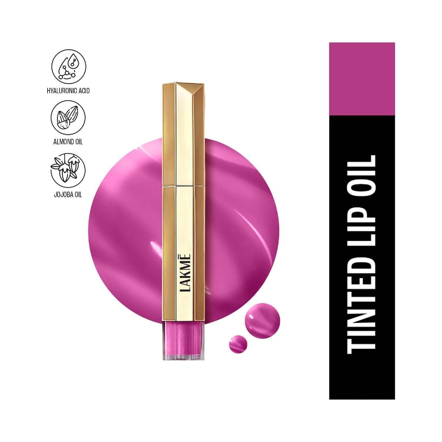 Lakme | Lakme 9to5 Overtime Shine Tinted Lip Oil - Violet Vixen (5.3 ml)