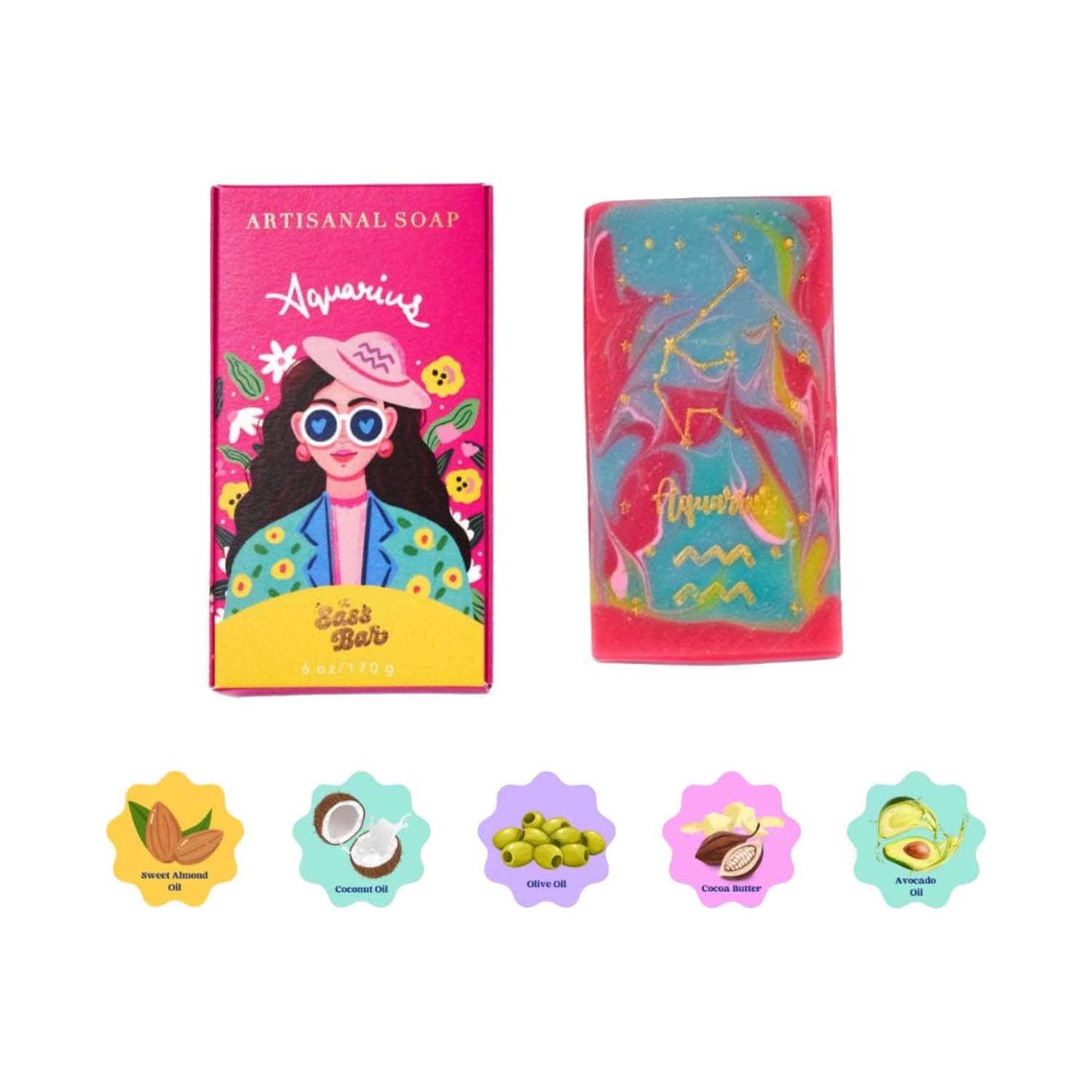 The Sass Bar | The Sass Bar Aquarius Star Sign Soap (135 g)