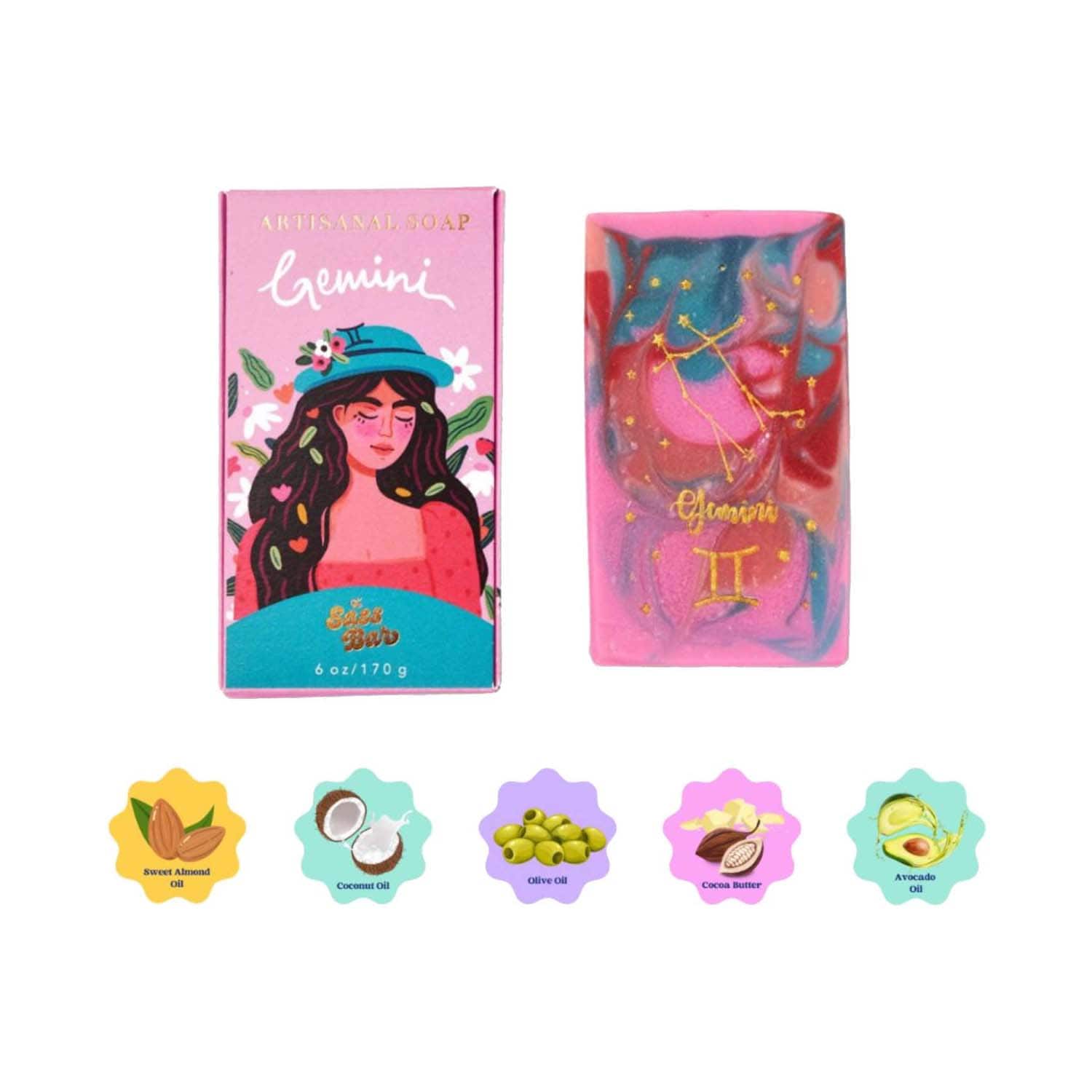 The Sass Bar | The Sass Bar Gemini Star Sign Soap (135 g)