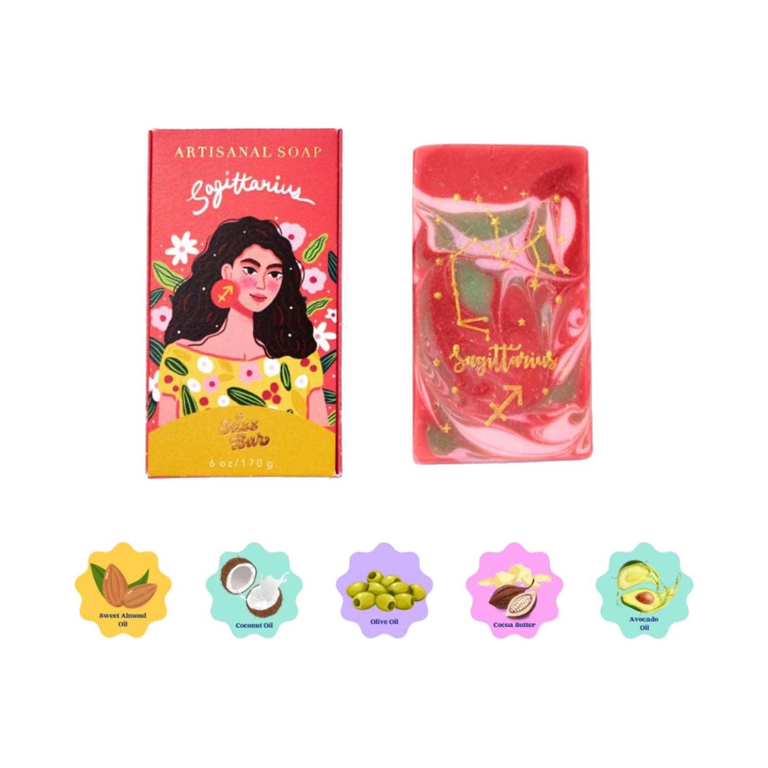 The Sass Bar | The Sass Bar Sagittarius Star Sign Soap (135 g)