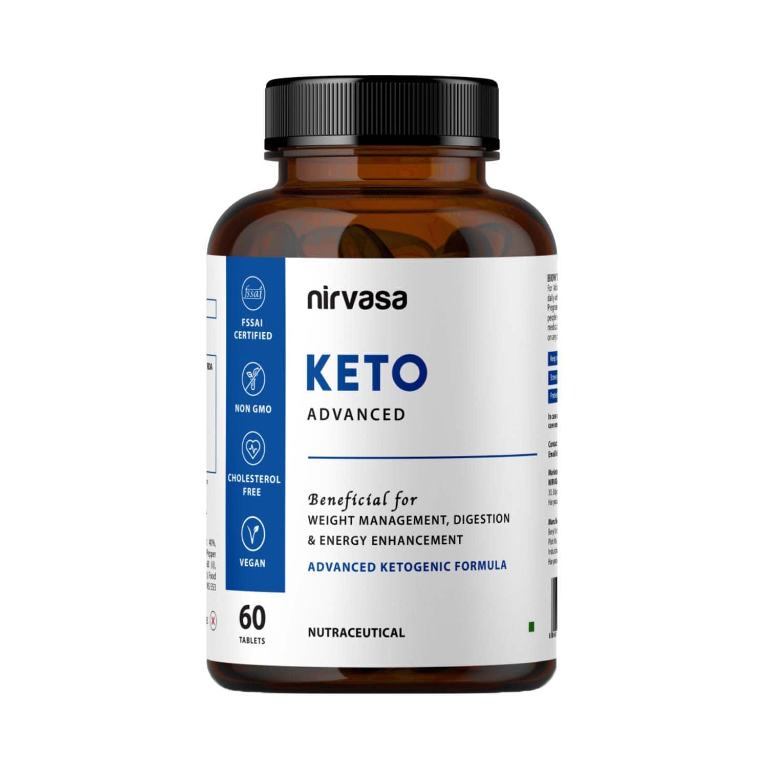 Nirvasa | Nirvasa Keto Tablets (60 Tablets)