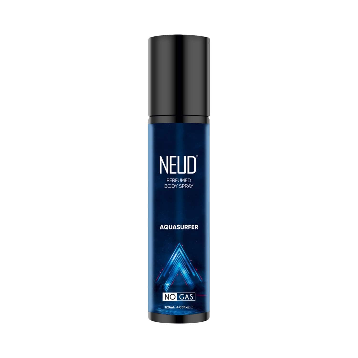 NEUD | NEUD Aquasurfer Perfumed Body Spray for Men, No Gas Deodorant with Long-Lasting Fragrance (120 ml)
