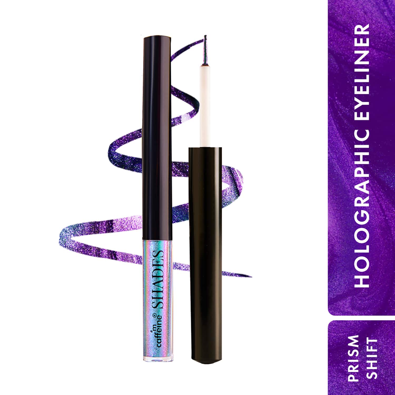 mCaffeine | mCaffeine Shades Cosmic Craze Holographic Eyeliner 12+Hrs Stay & Waterproof Shade - Prism Shift (1.6 ml)