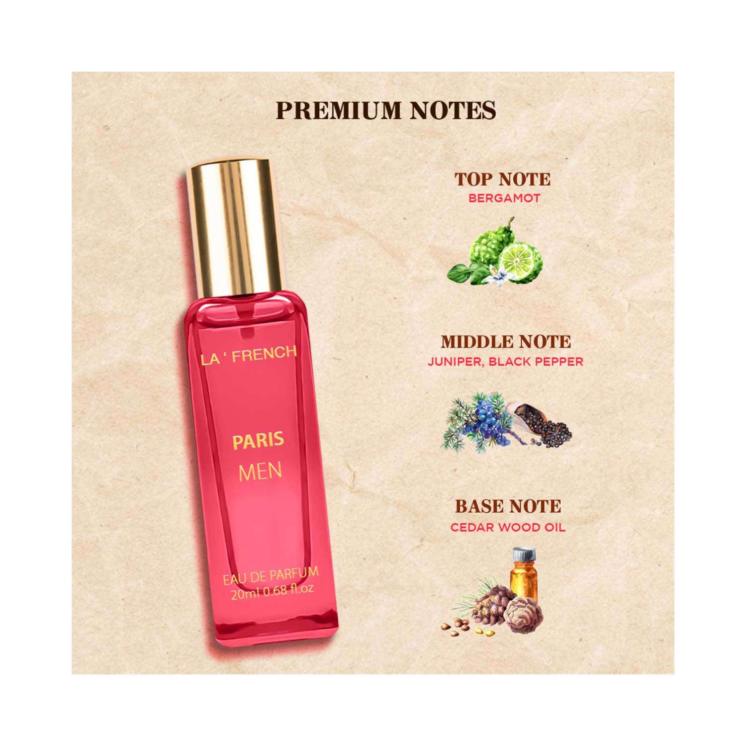 Buy LA' French Paris Eau de Parfum for Men Women (20 ml) Online