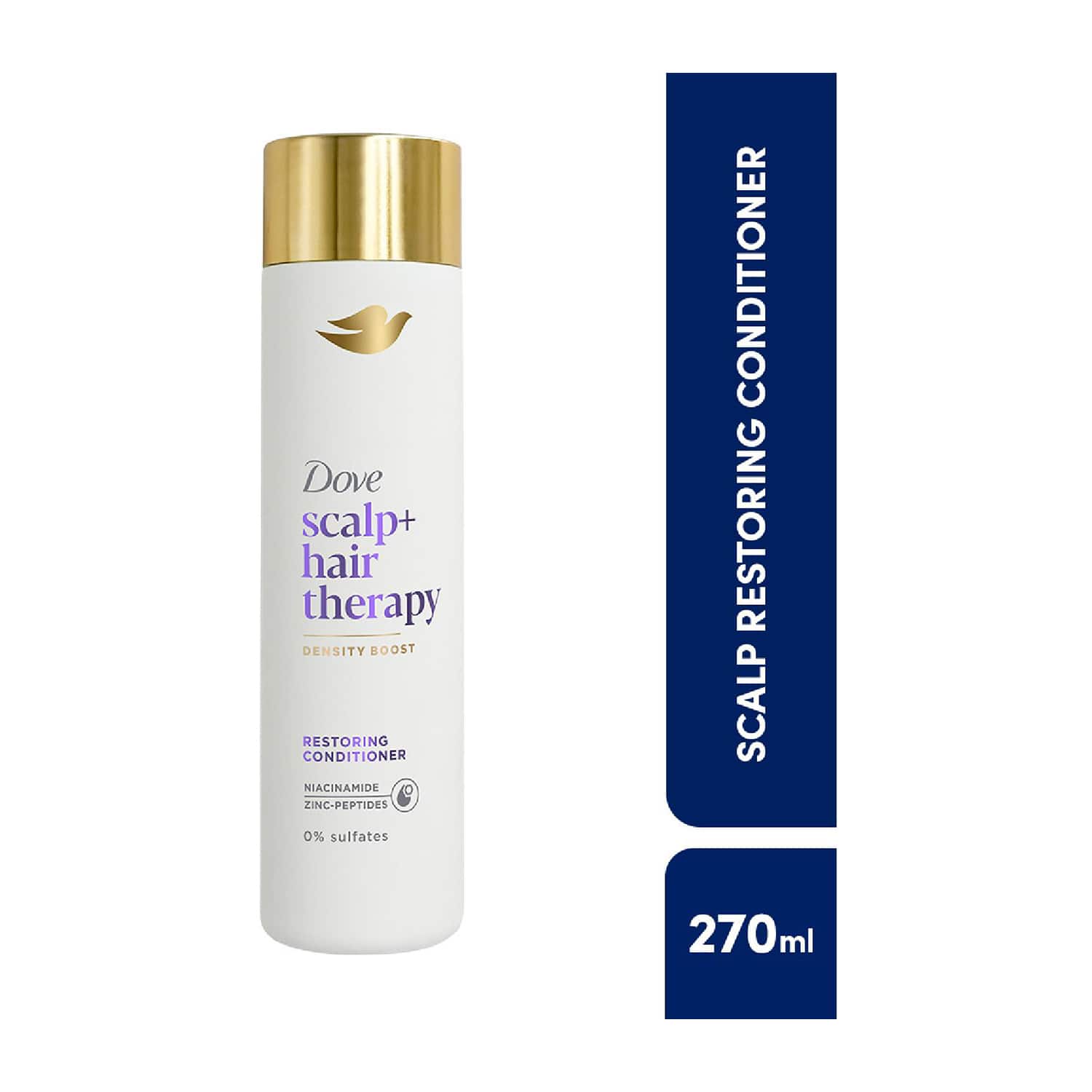 Dove | Dove Scalp + Hair Therapy Density Boost Restoring Conditioner- Niacinamide & Zinc-Peptides (270 ml)